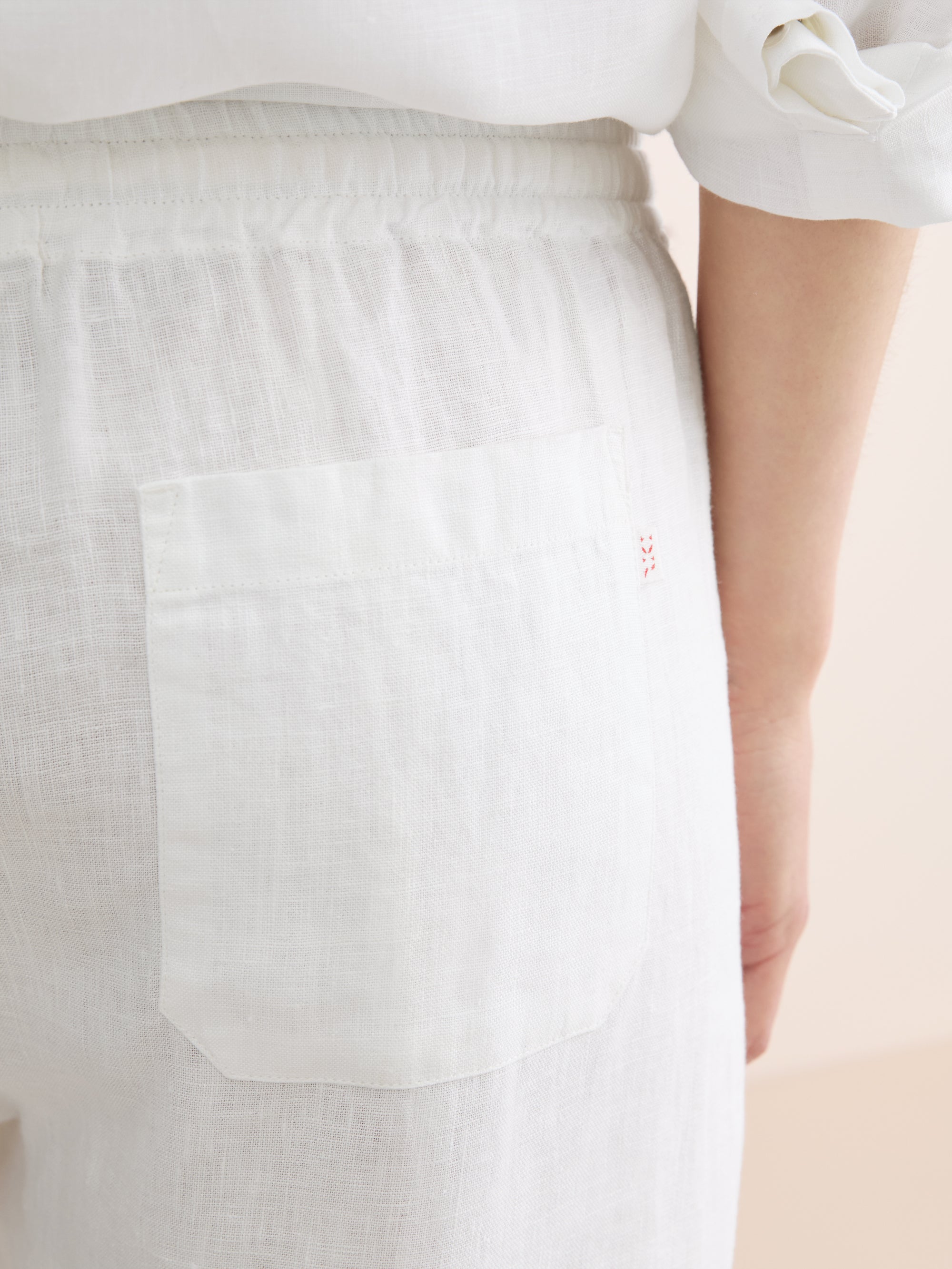 Women's Trousers Vienna Linen White