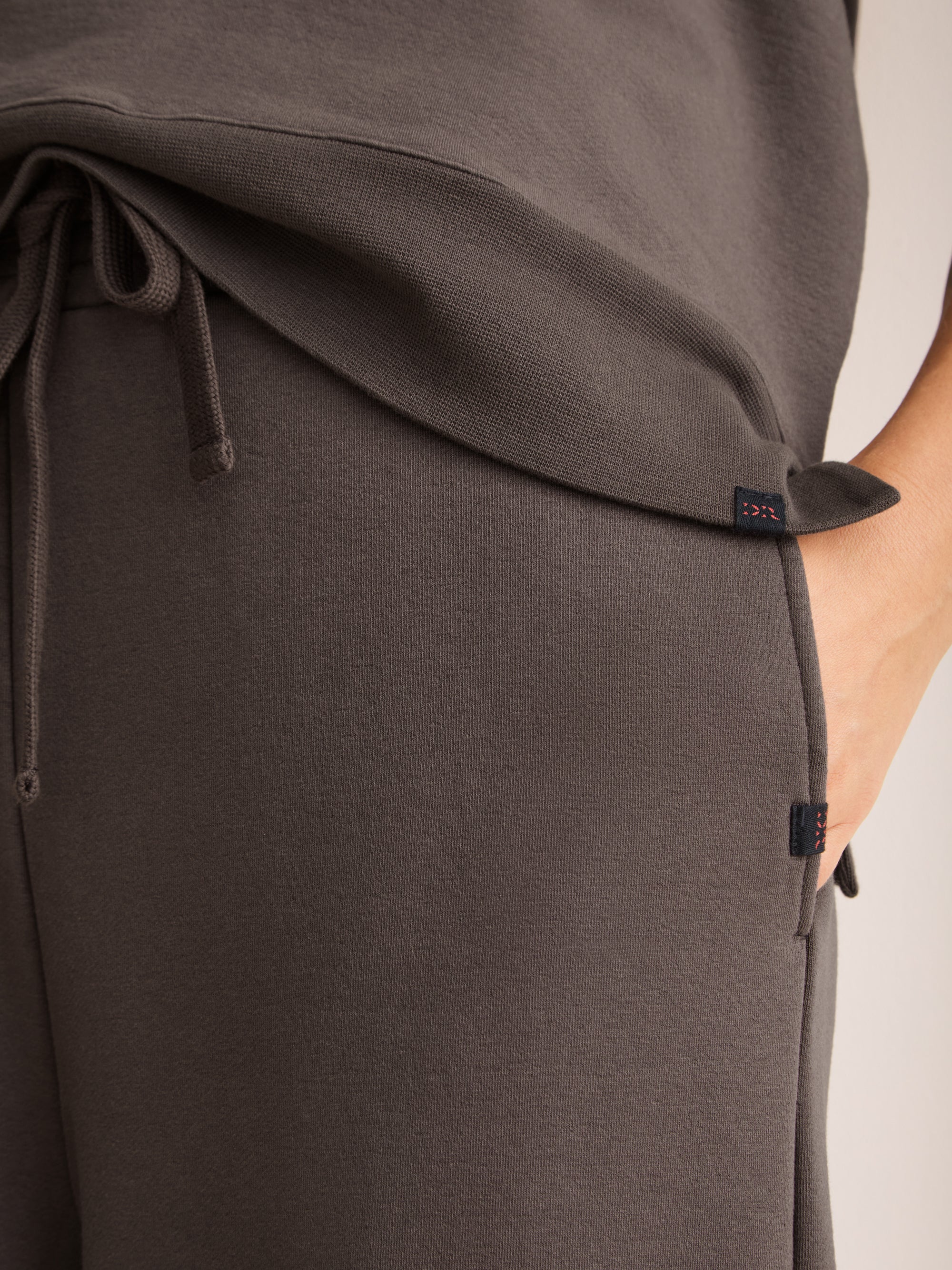 Harley Cotton Modal Wide Leg Sweatpants Espresso Brown