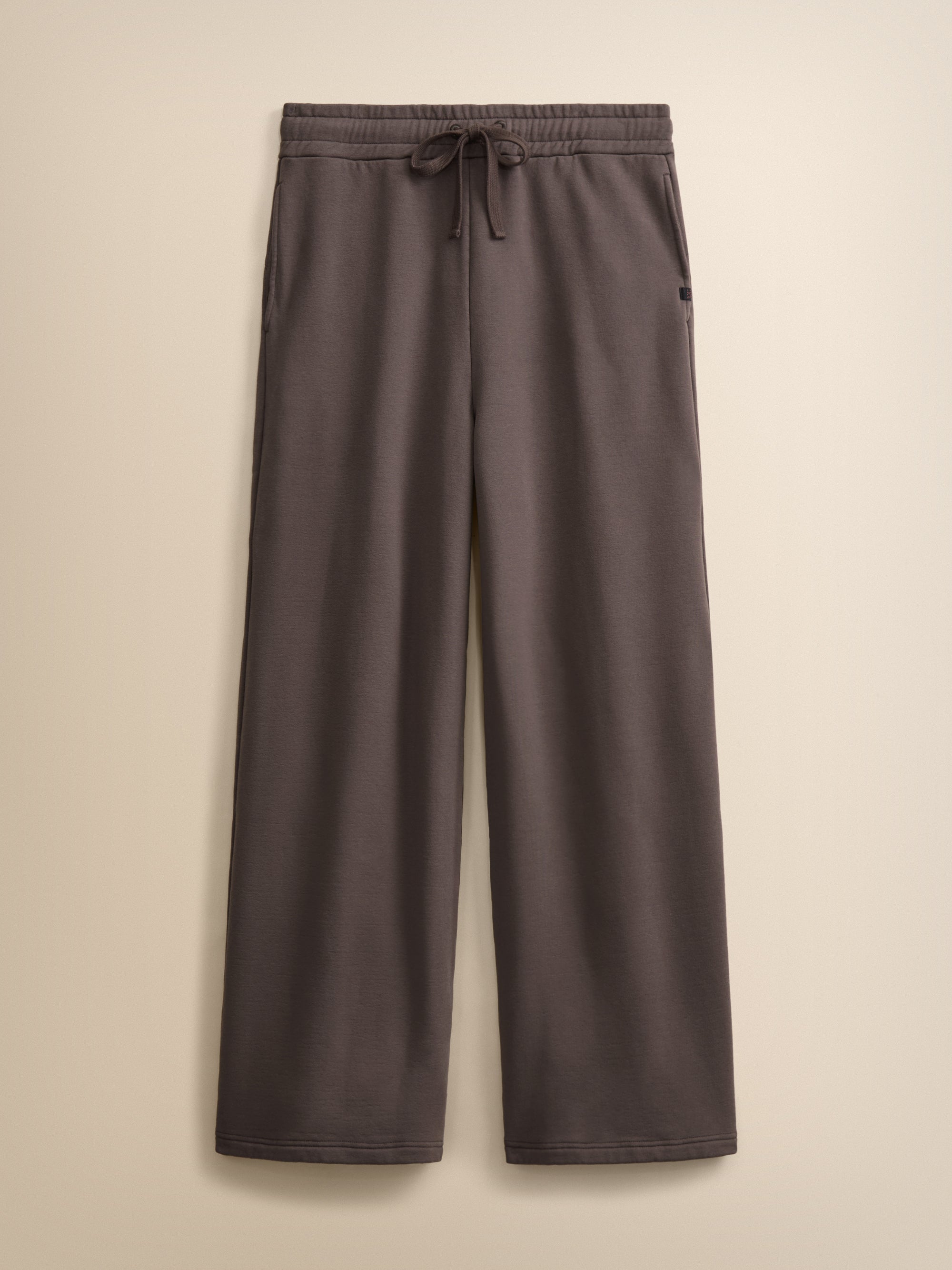 Harley Cotton Modal Wide Leg Sweatpants Espresso Brown