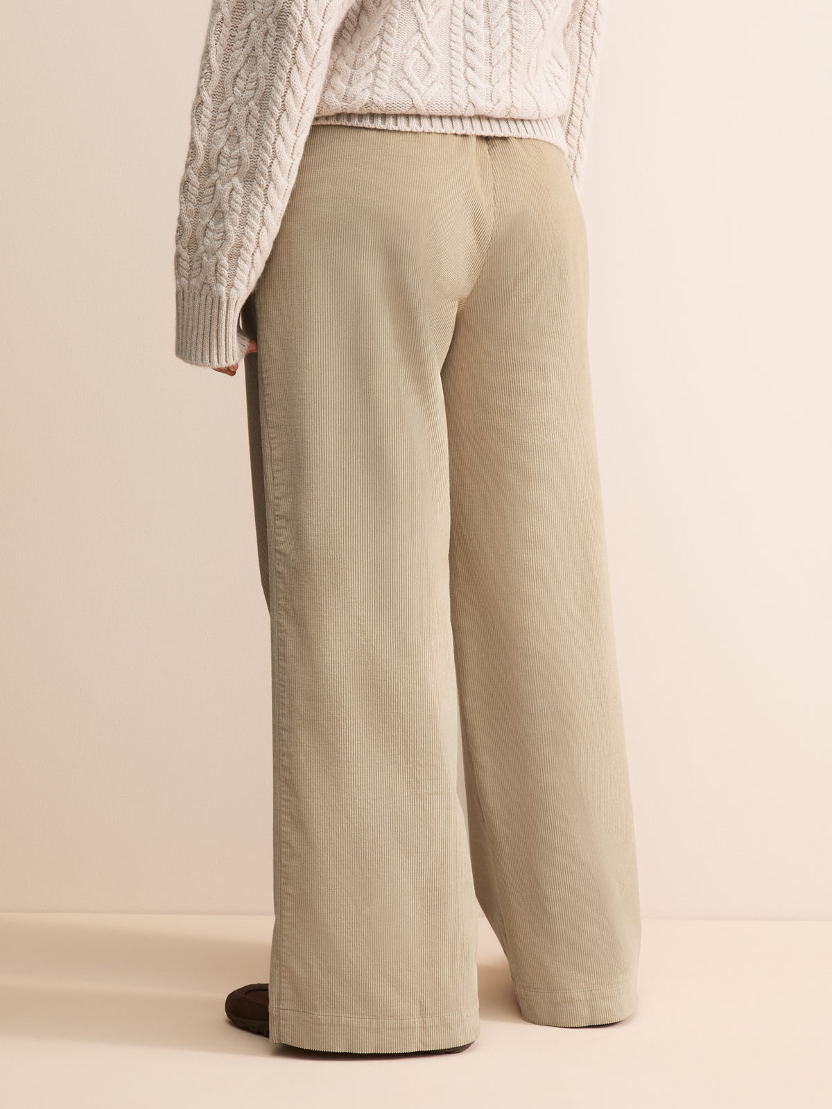 Chloe Organic Cotton Corduroy Pants Fawn