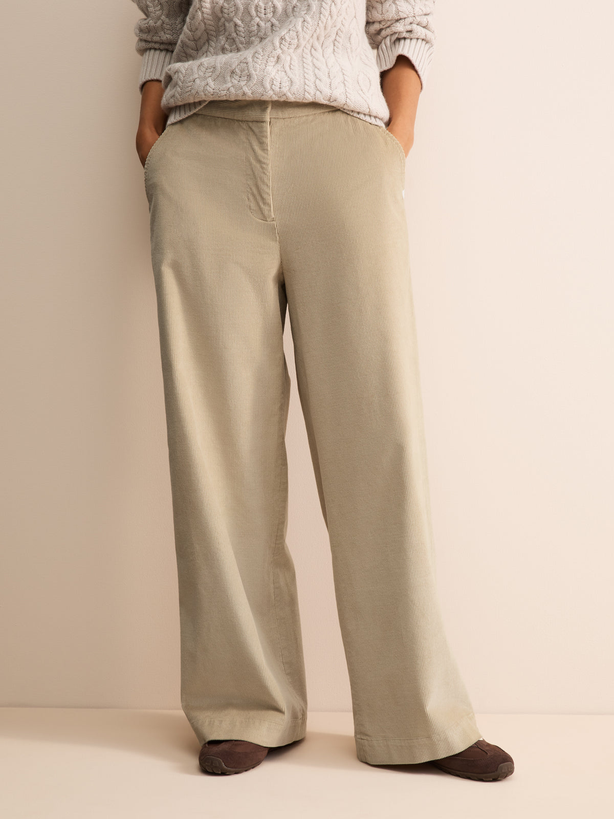 Chloe Organic Cotton Corduroy Pants Fawn