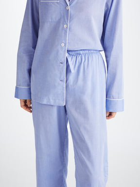 Women's Pyjamas Amalfi Cotton Batiste Blue