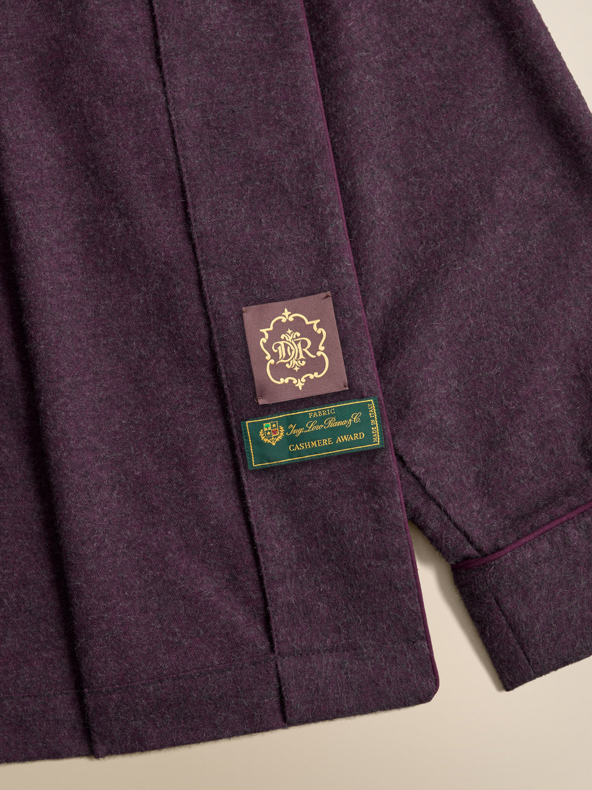 Arley Cotton Cashmere Pyjamas Burgundy