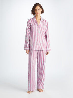Women's Pyjamas Capri 23 Cotton Batiste Purple