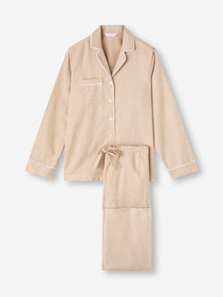 Women's Pajamas Kelburn Brushed Cotton Blush Houndstooth