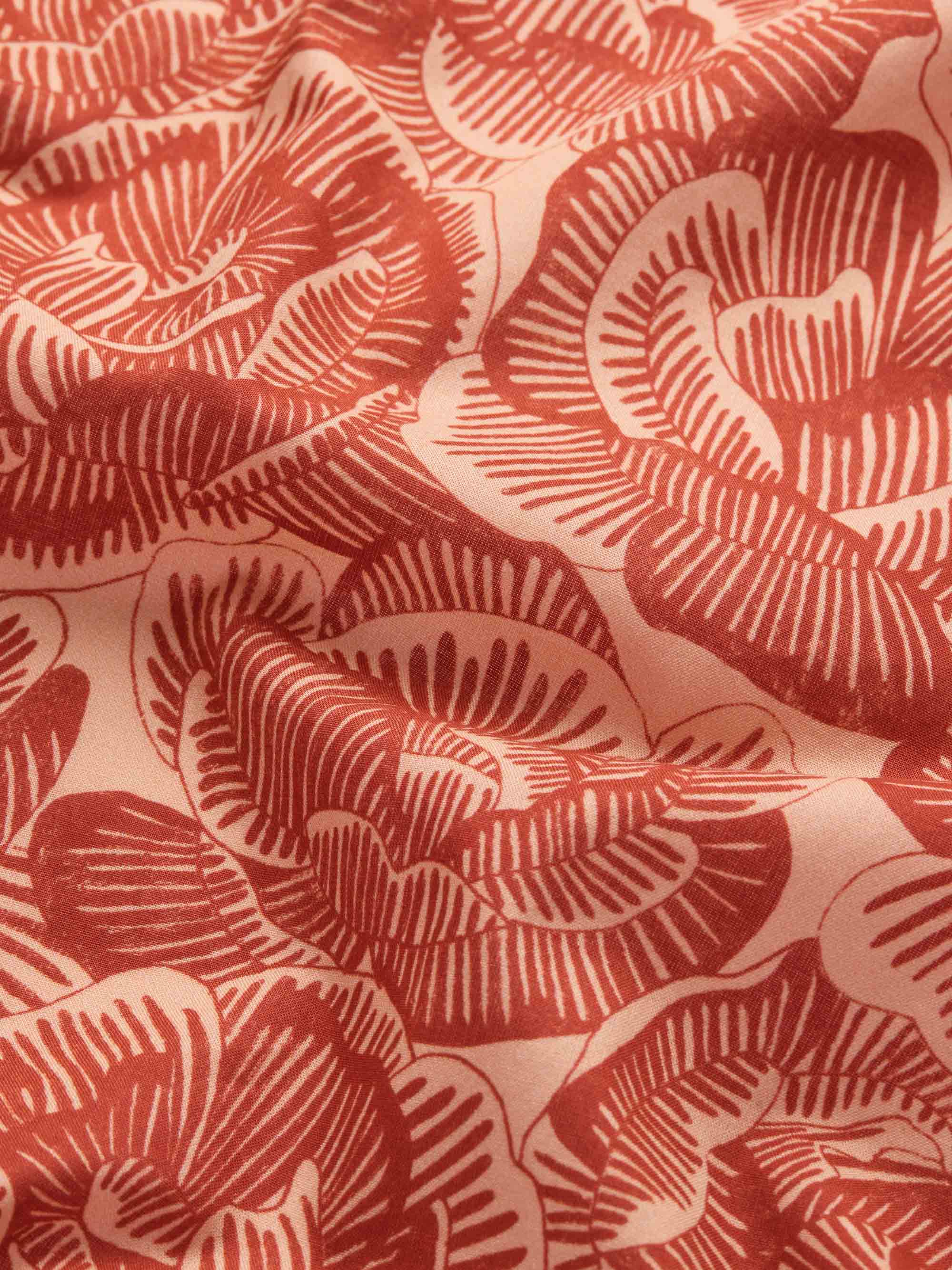 Women's Pajamas Cotton Batiste Rustic Red Rose Print
