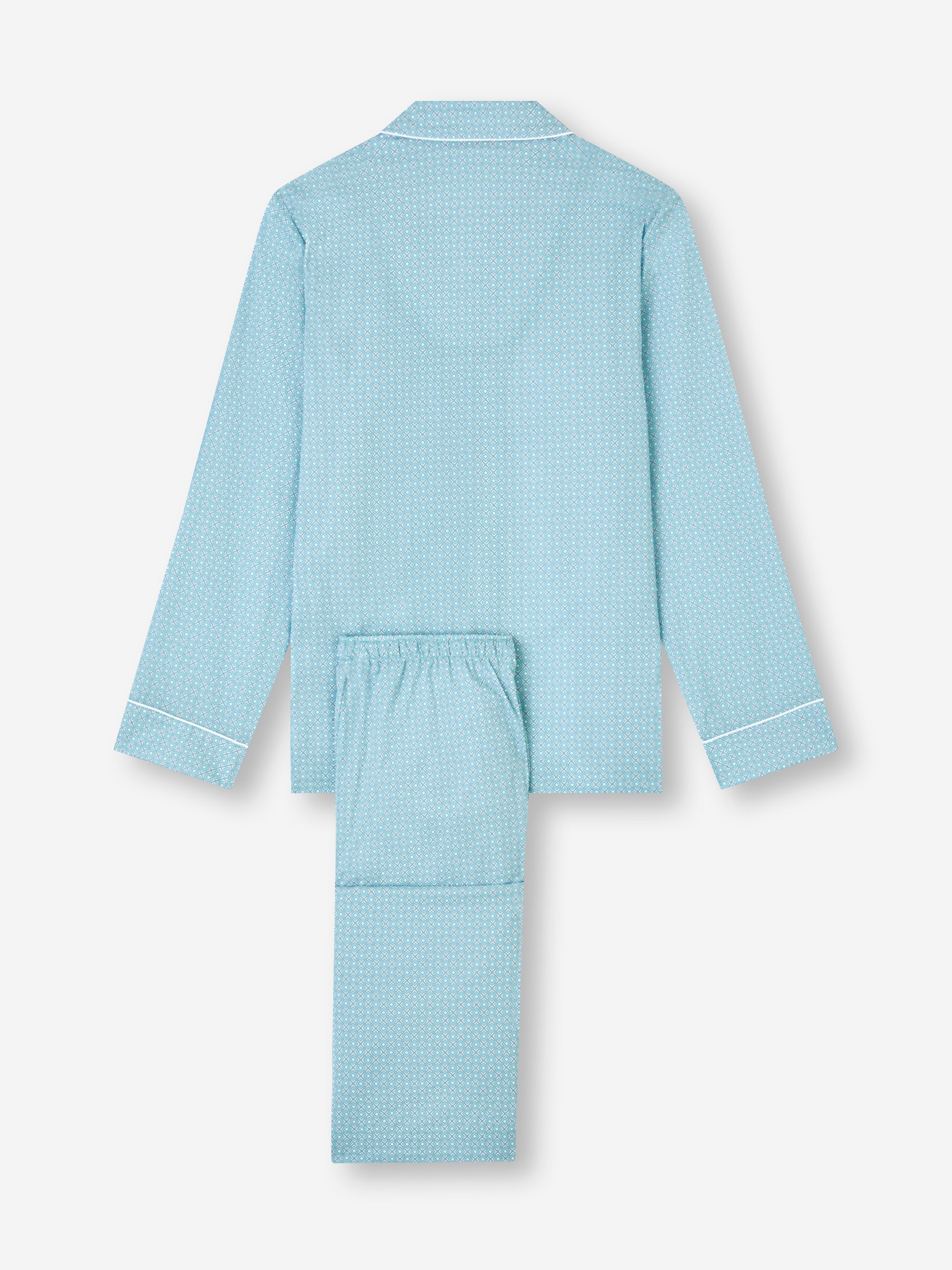 Women's Pyjamas London Geo Cross Aqua Blue