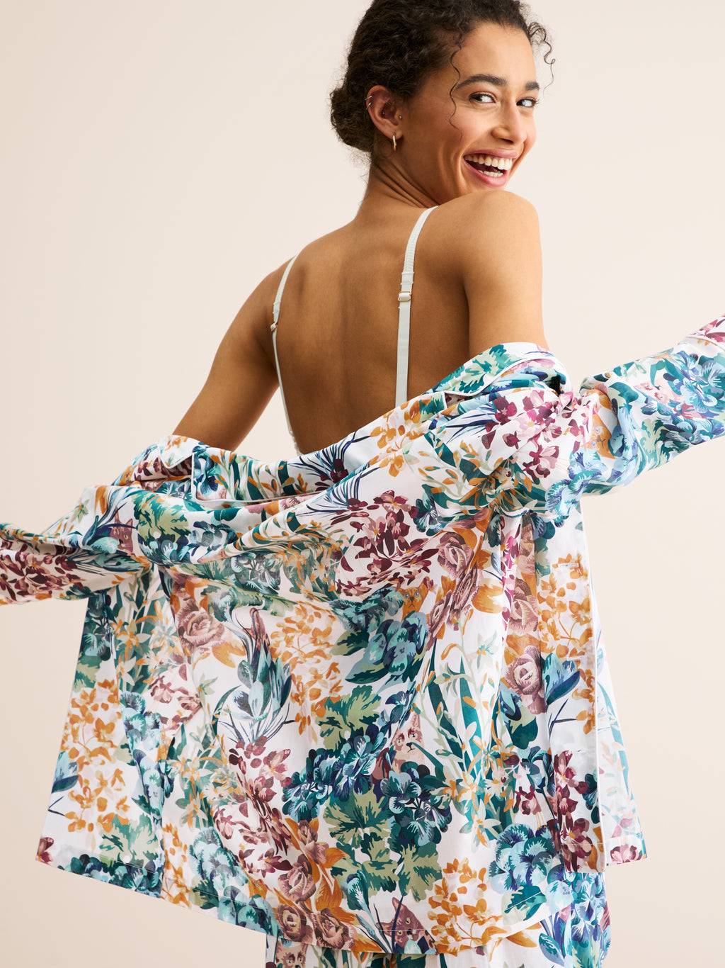 Ledbury Cotton Batiste Pyjamas Multi London Garden