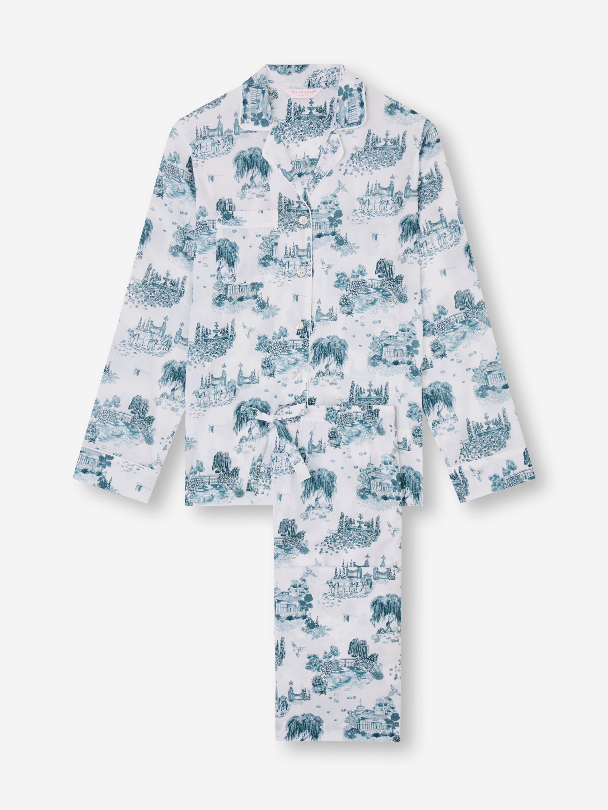 Women's Pajamas London Toile White