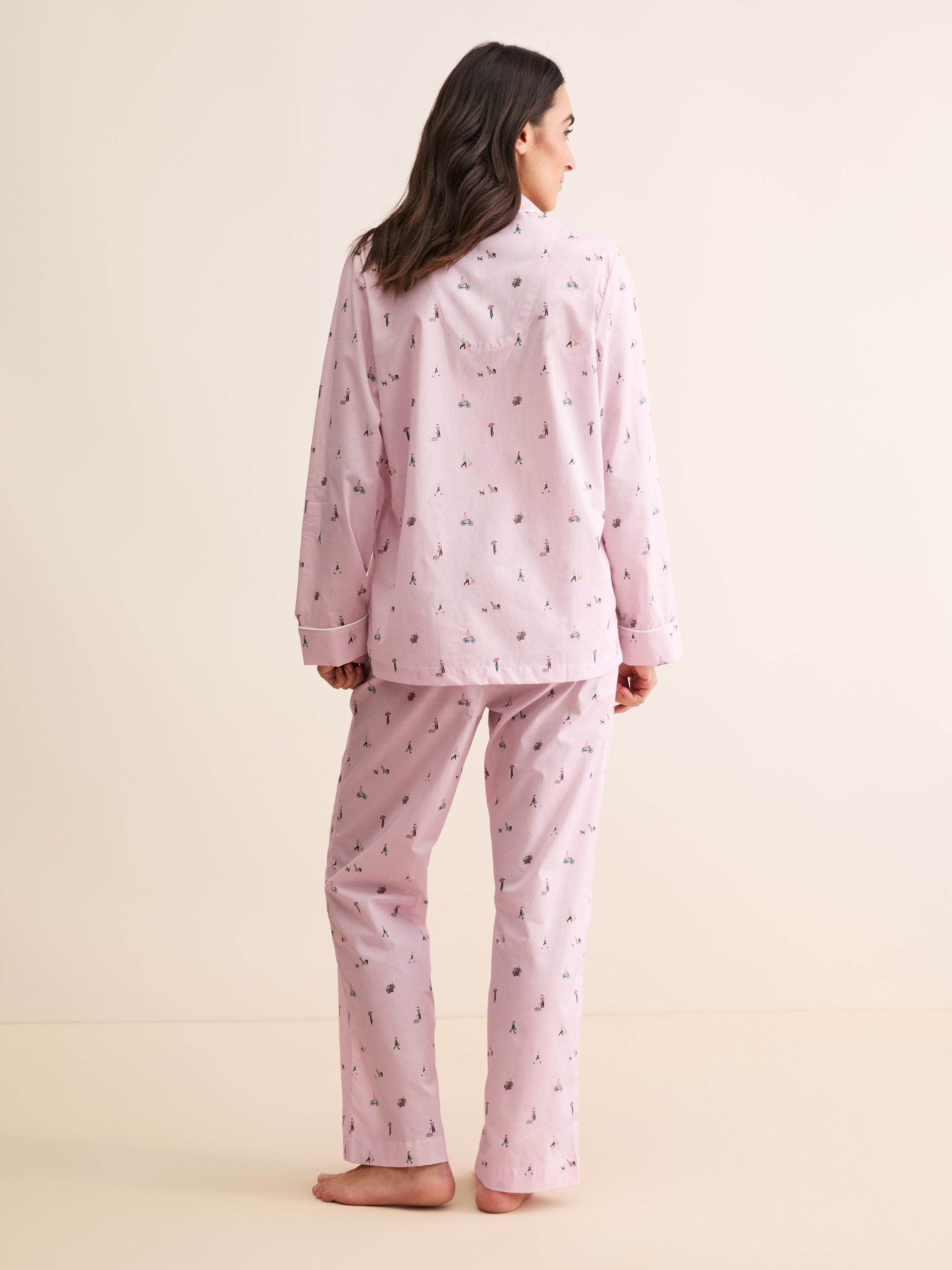 Women's Pyjamas People of London Pink Stripe