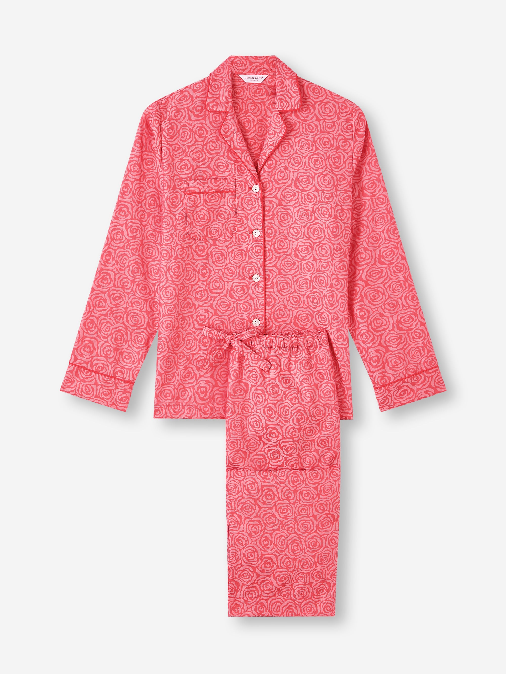 Women's Pyjamas Paris Cotton Jacquard Red Rose