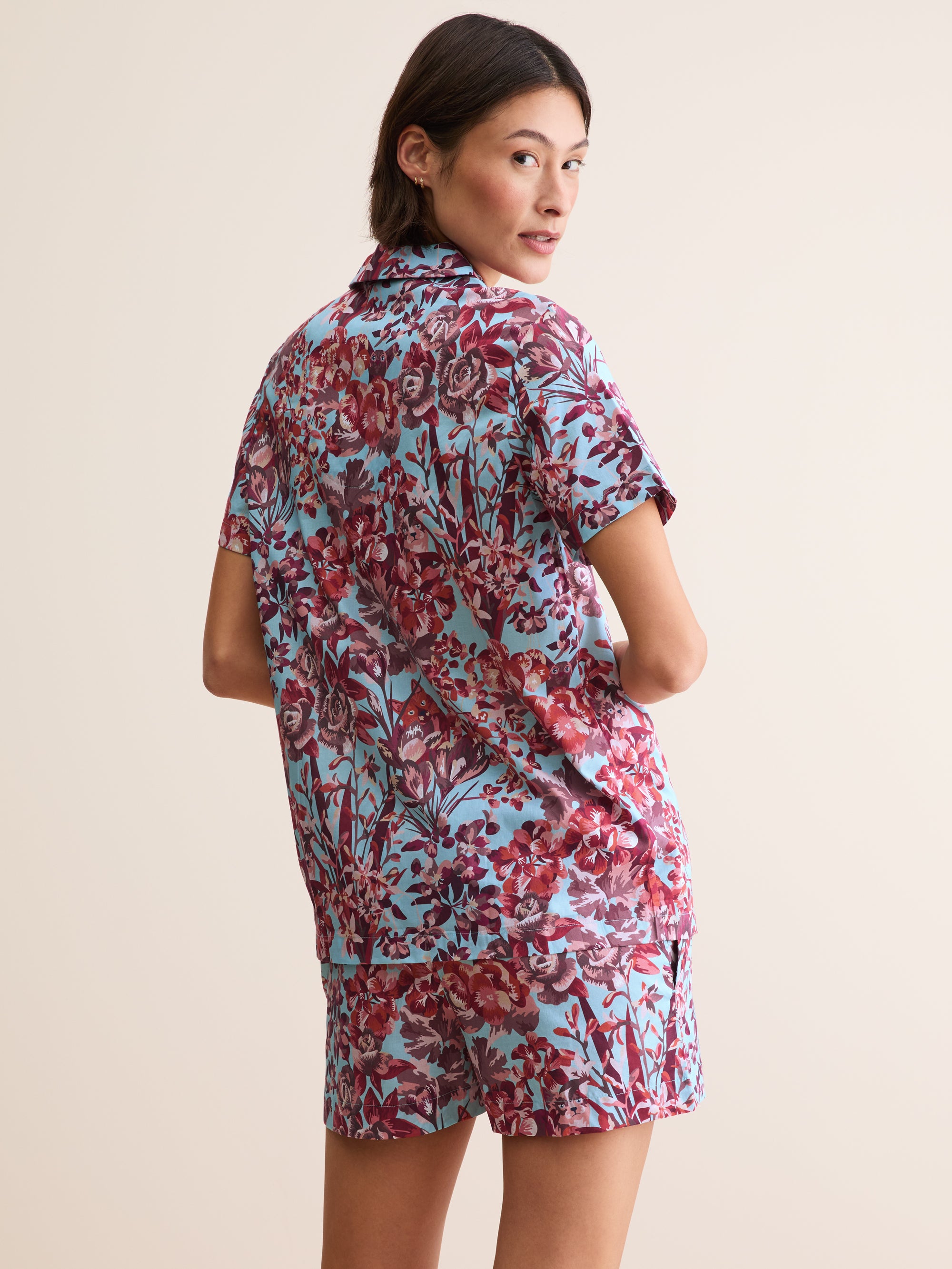 Women's Short Pyjamas London Garden Multi
