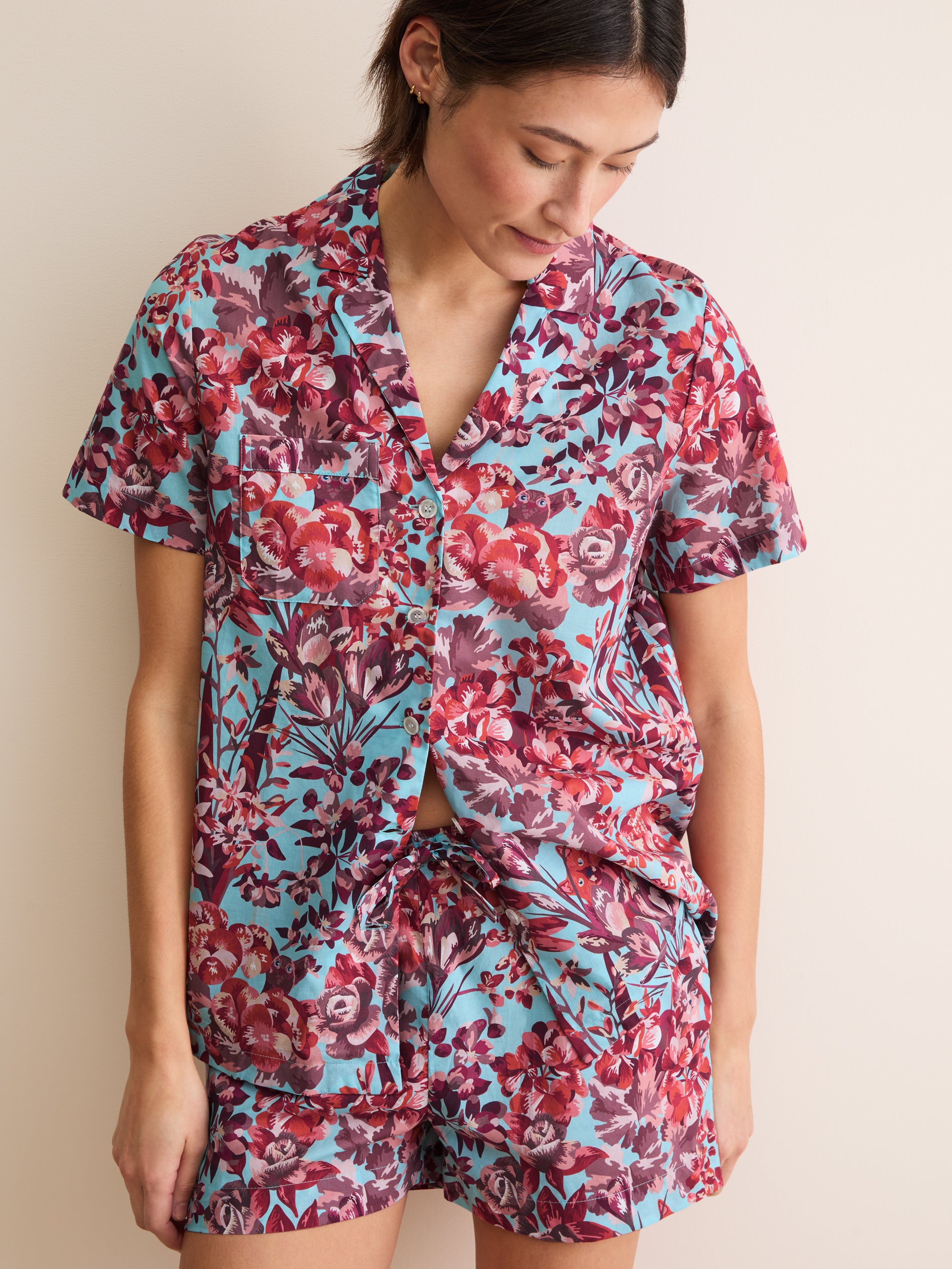 Women's Short Pyjamas London Garden Multi