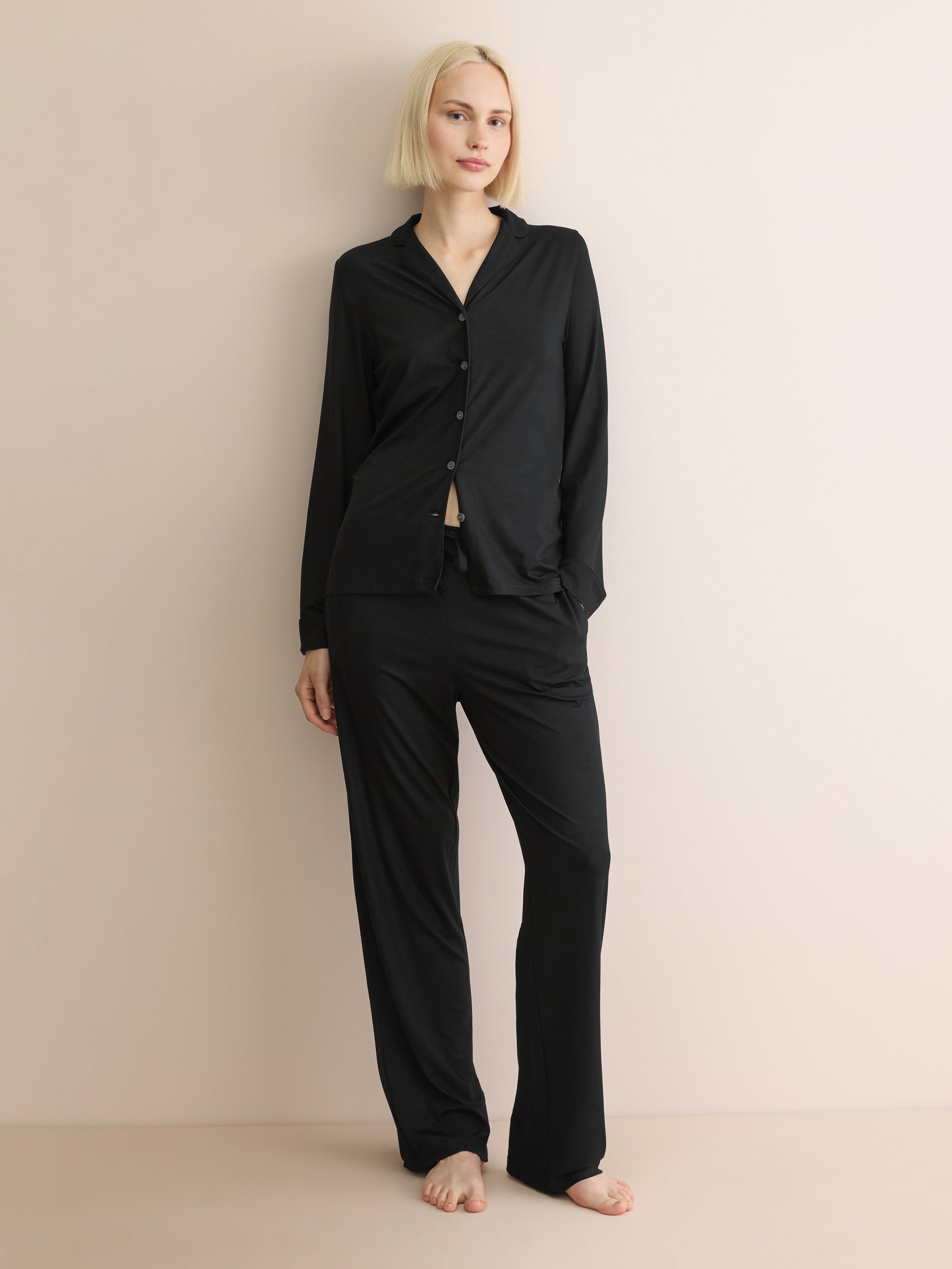 Women's Pajamas Lara Micro Modal Stretch Black