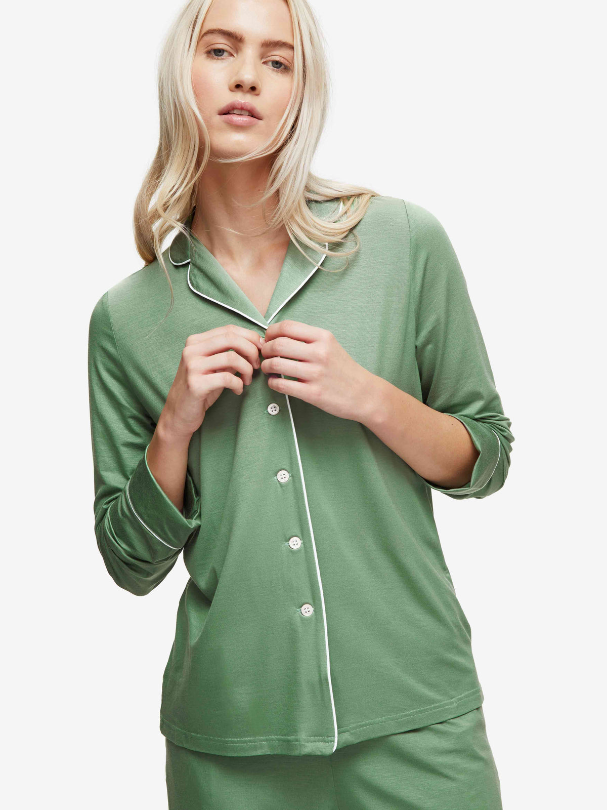 Women's Pyjamas Lara Micro Modal Stretch Sage Green