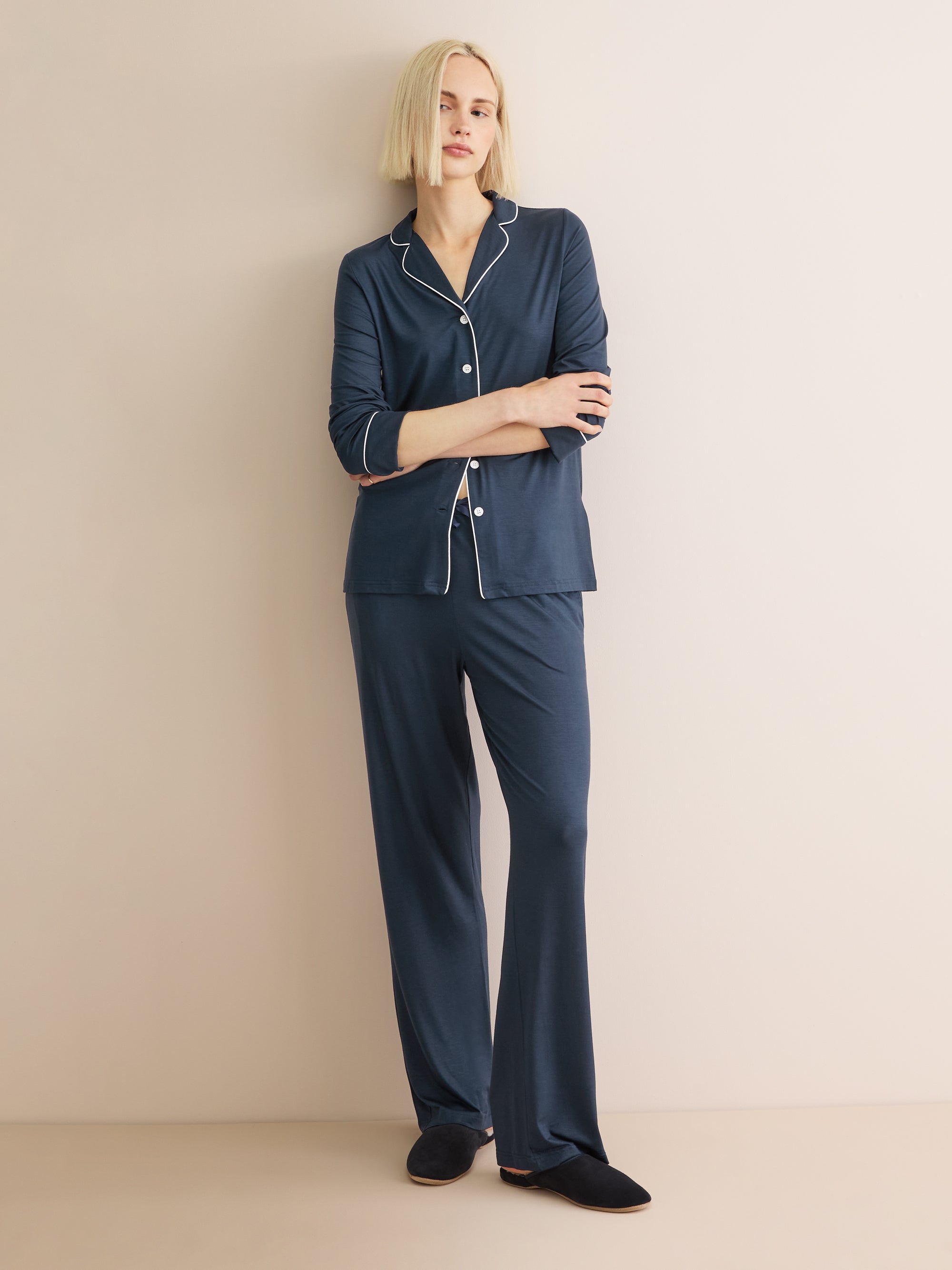 Women's Pyjamas Lara Micro Modal Stretch Navy