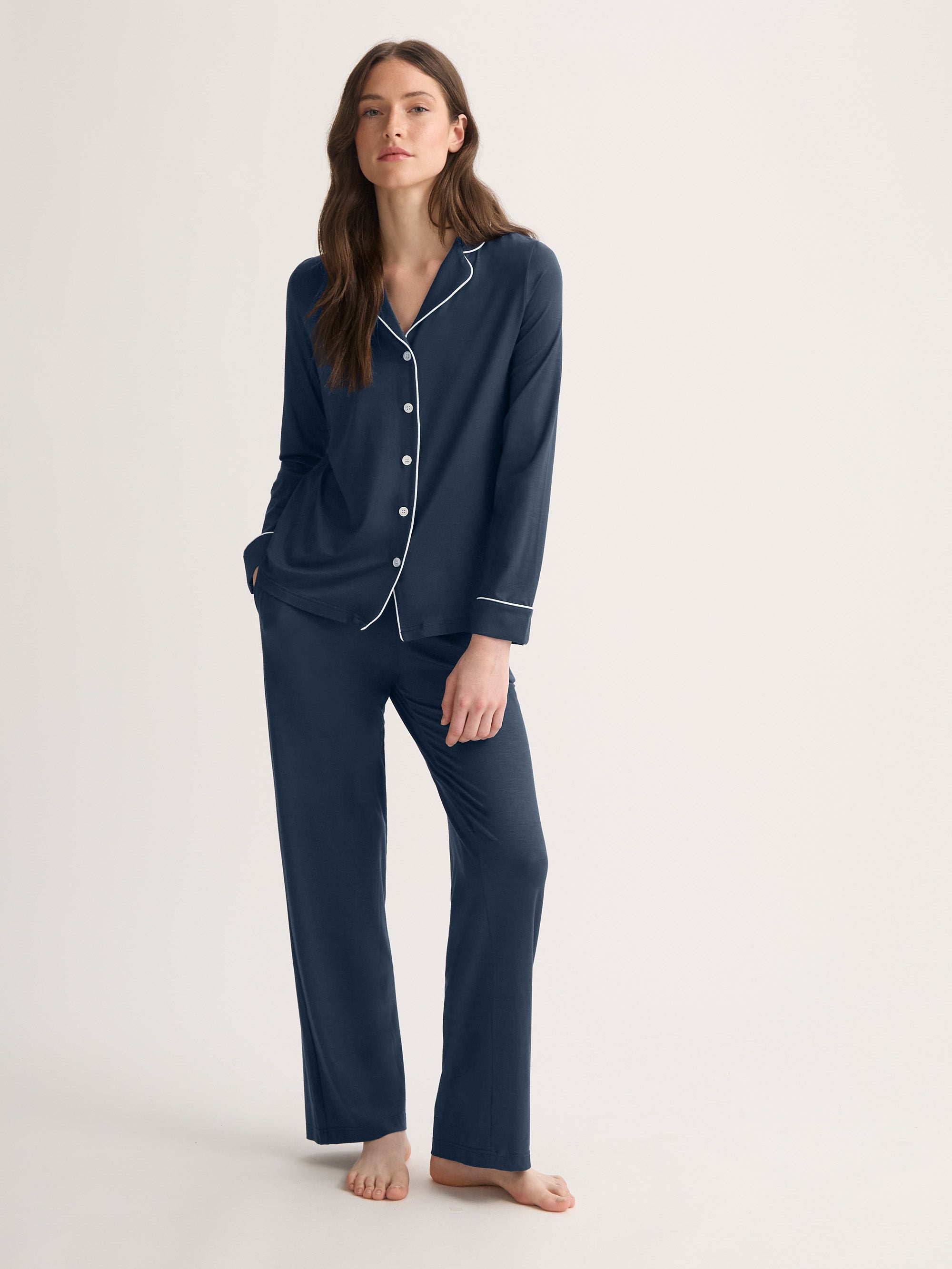 Women's Pajamas Lara Micro Modal Stretch Navy