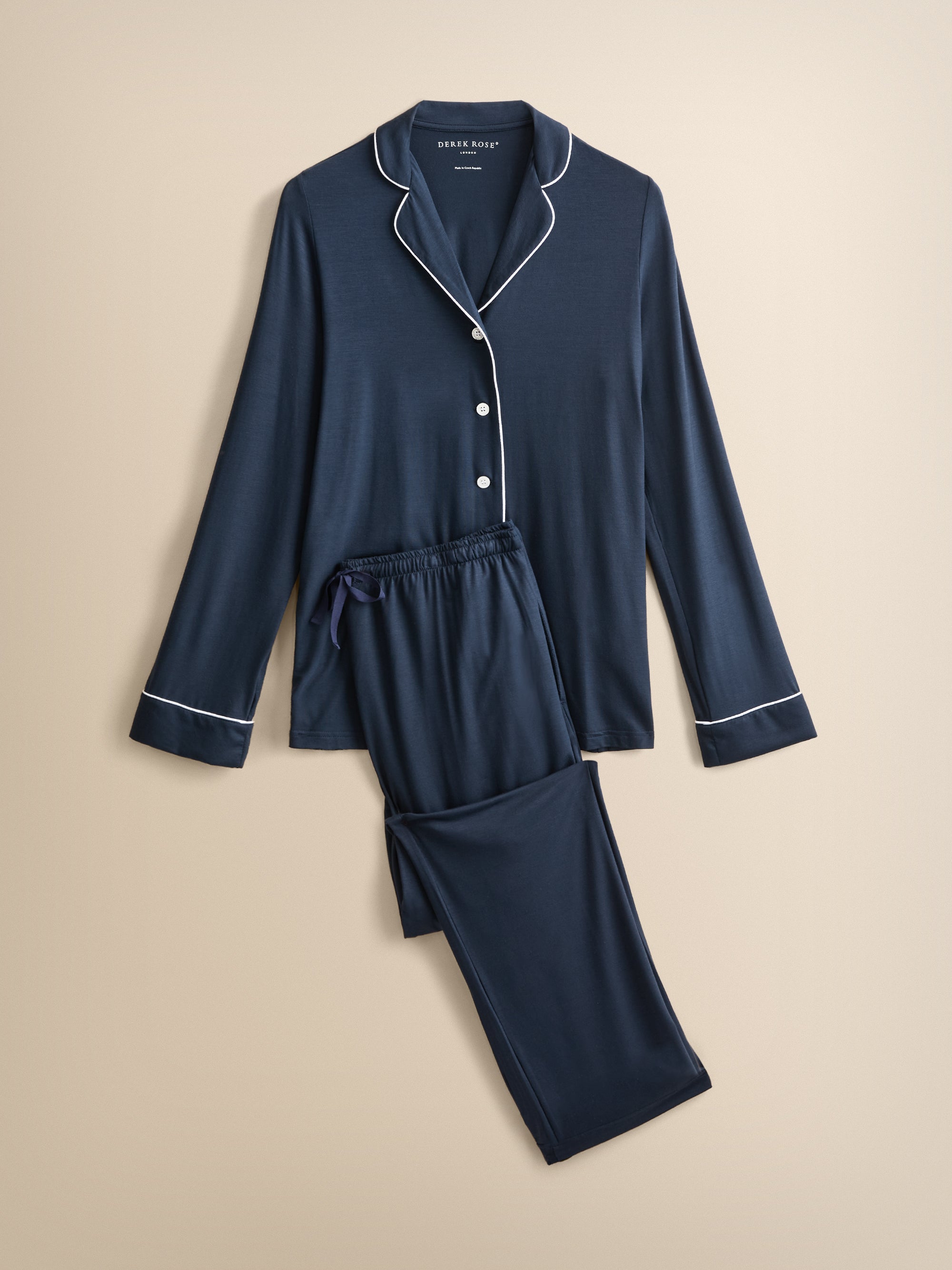 Lara Micro Modal Pajamas Navy Blue