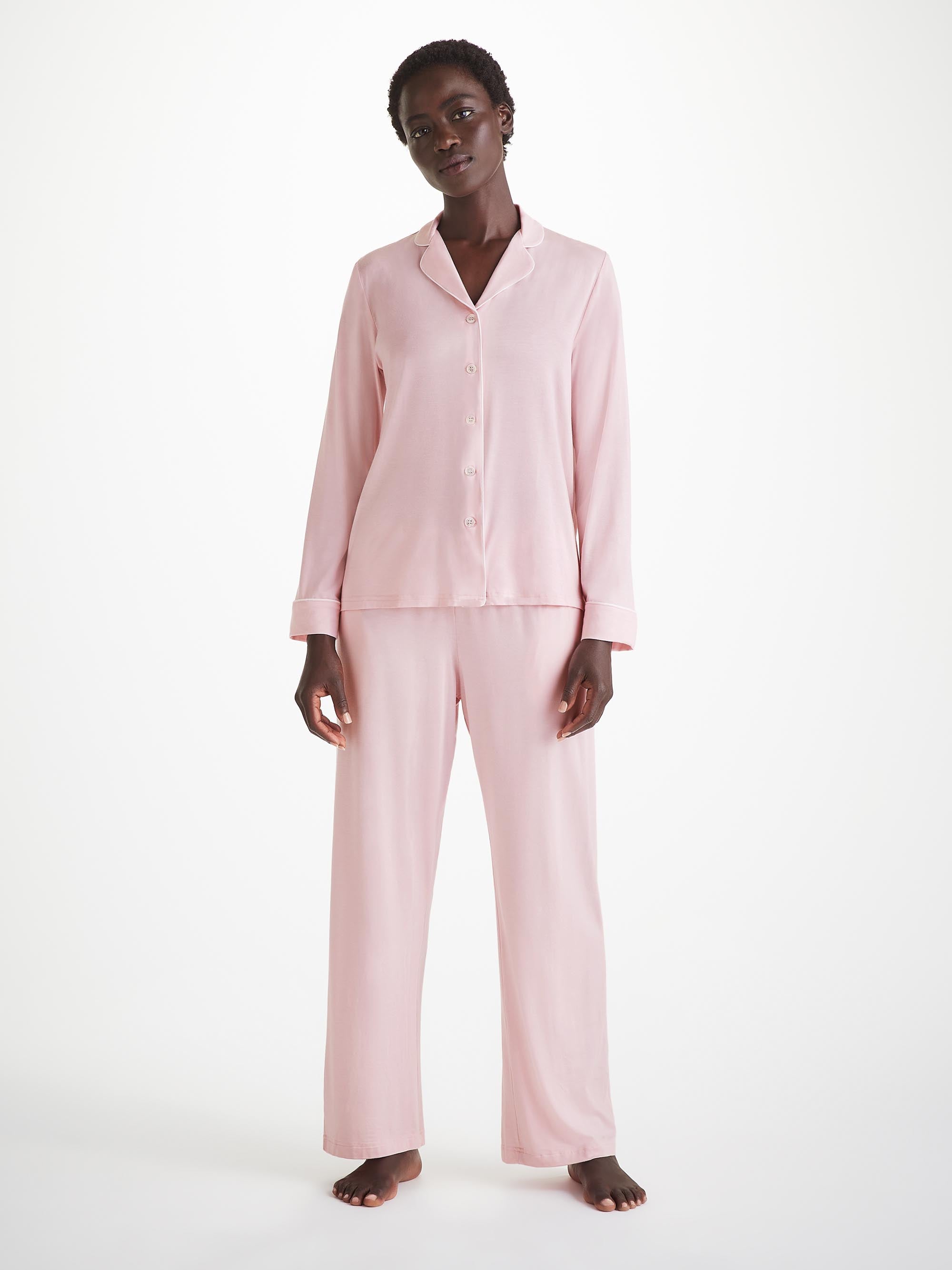 Pink Buy Womens Pjs Women's Wincy Pink Pyjamas 100% Cotton Marlon