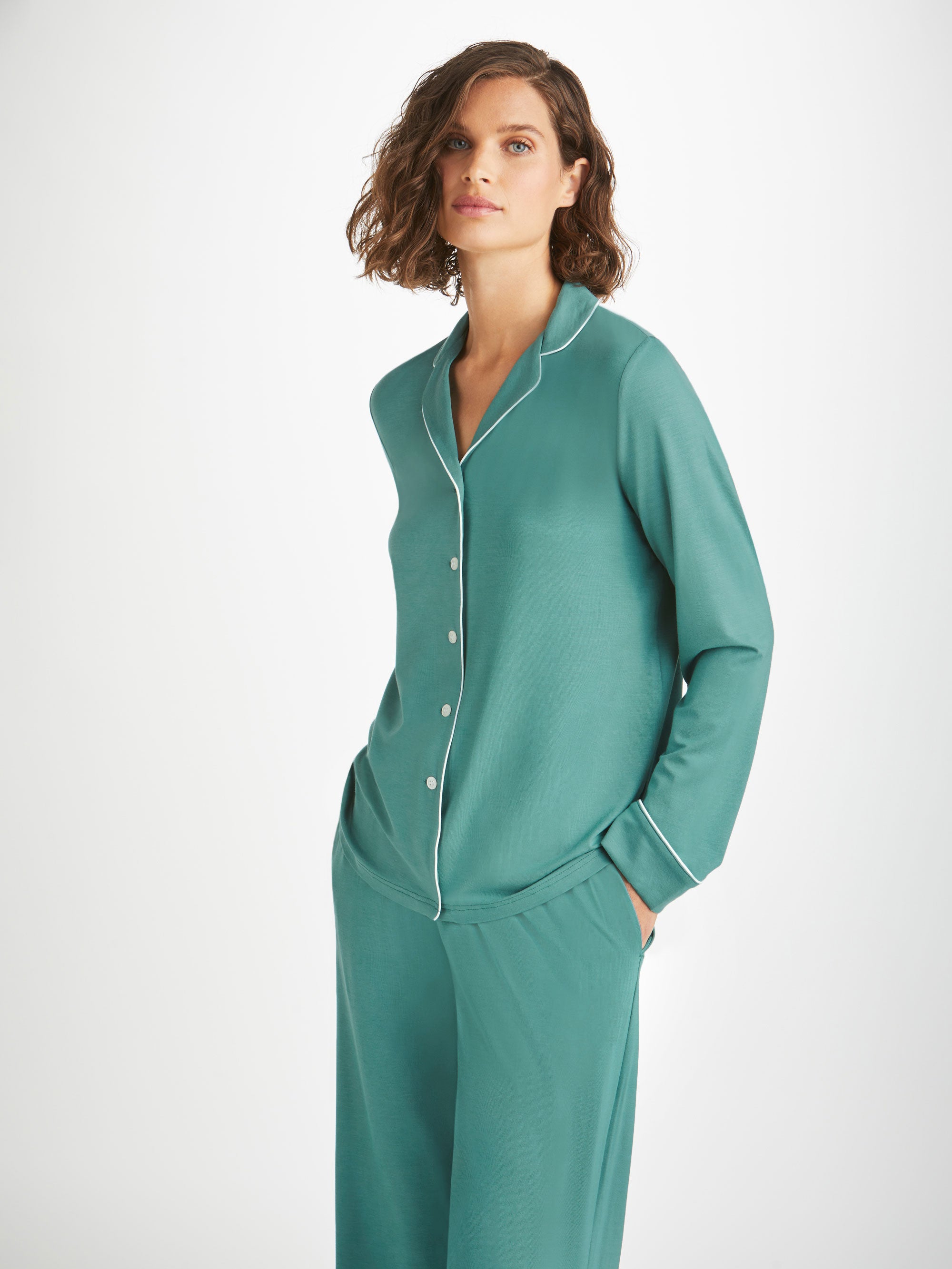 Women's Pyjamas Lara Micro Modal Stretch Teal