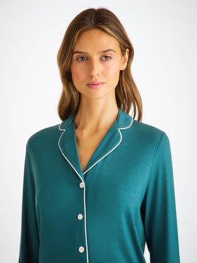 Women's Pyjamas Lara Micro Modal Stretch Jungle Green