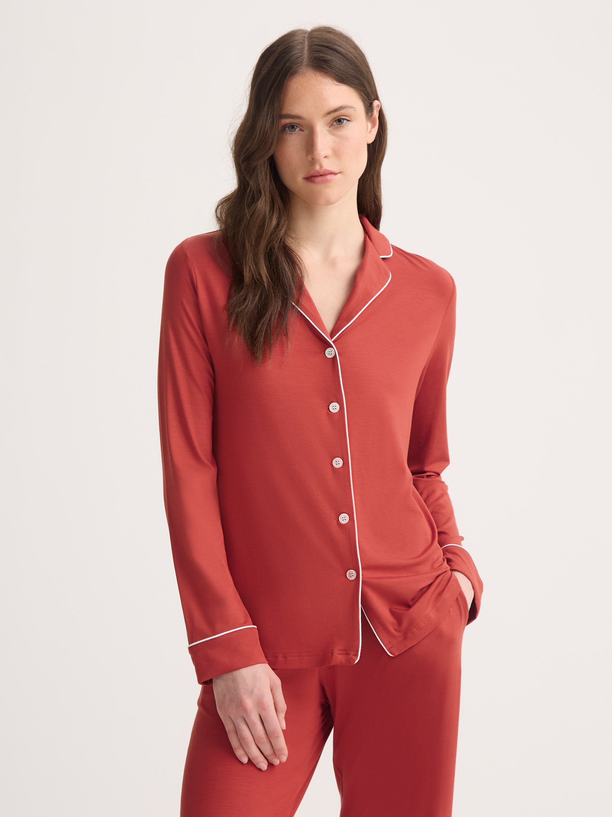 Women's Pajamas Lara Micro Modal Stretch Rose Red