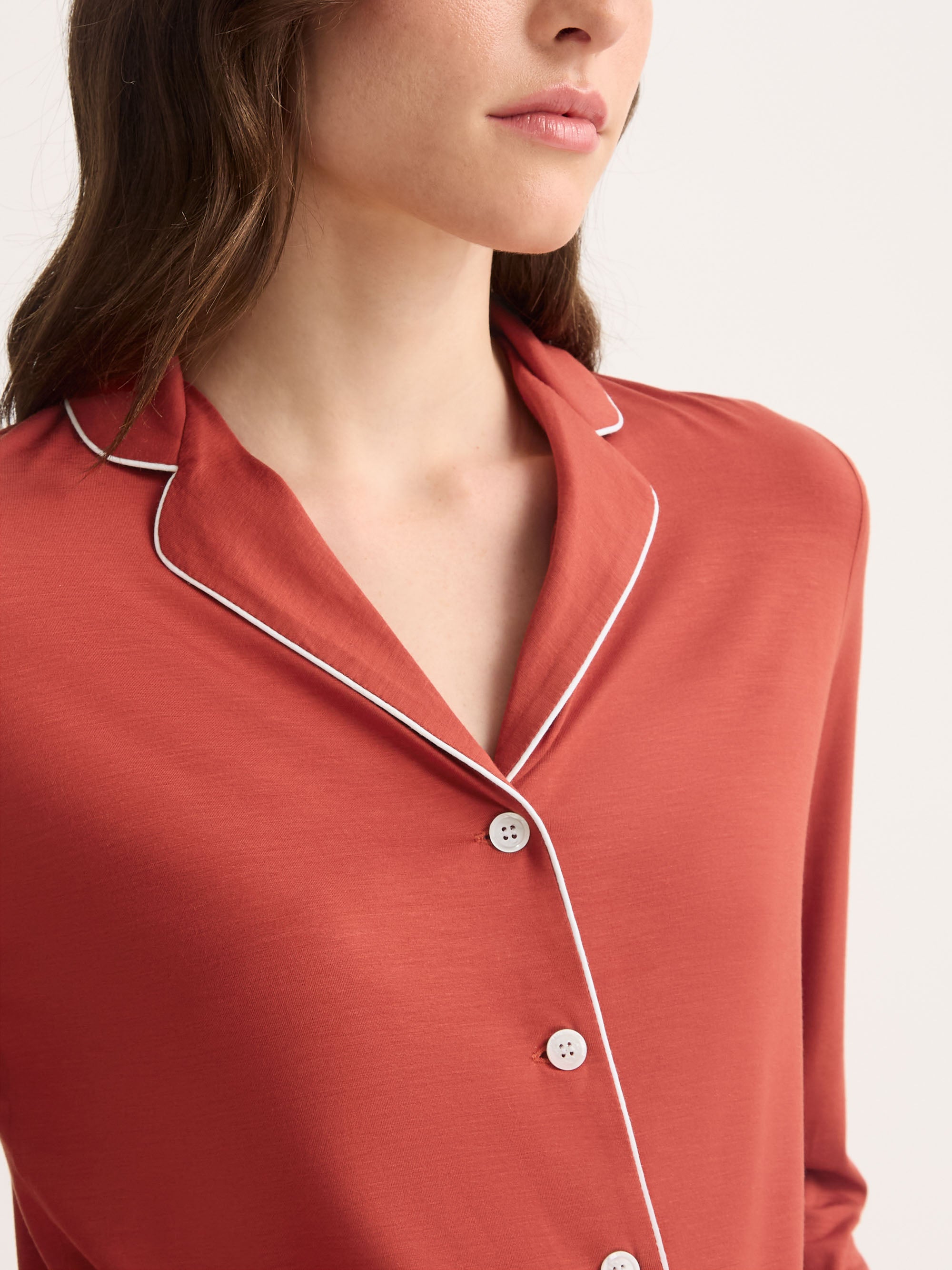 Women's Pajamas Lara Micro Modal Stretch Rose Red