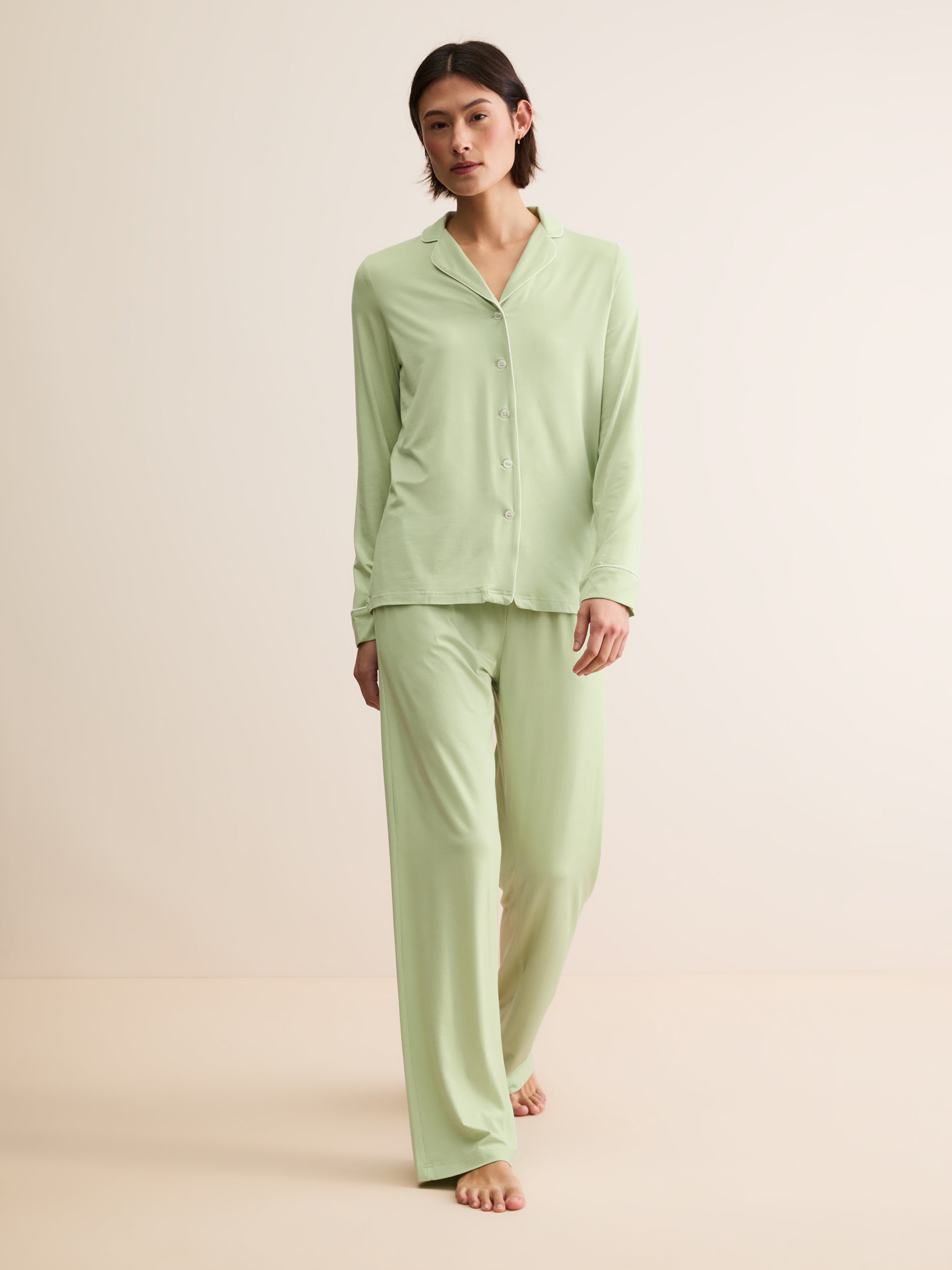 Women's Pyjamas Lara Micro Modal Stretch Pistachio Green