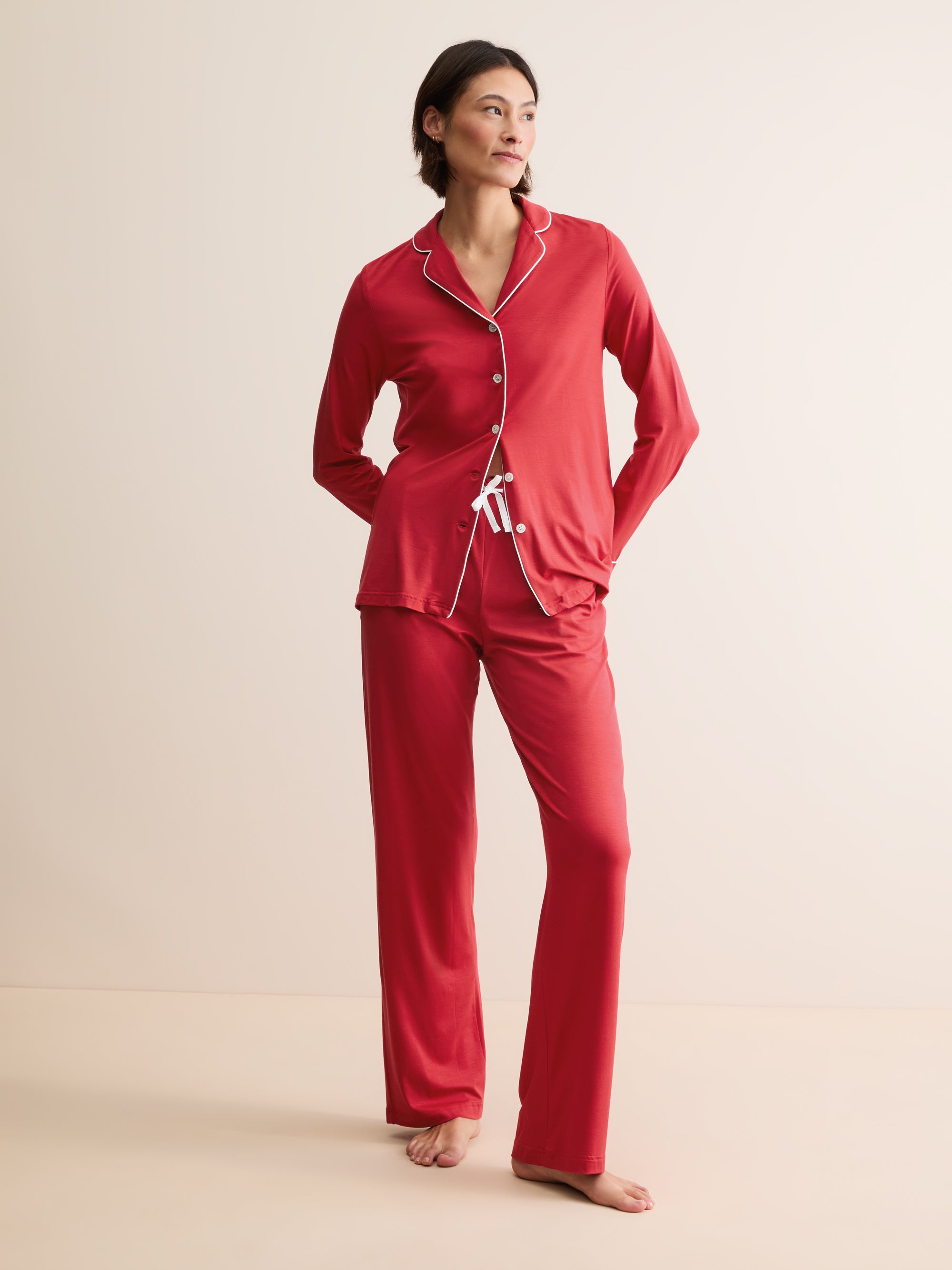 Women's Pyjamas Lara Micro Modal Stretch Cherry Red