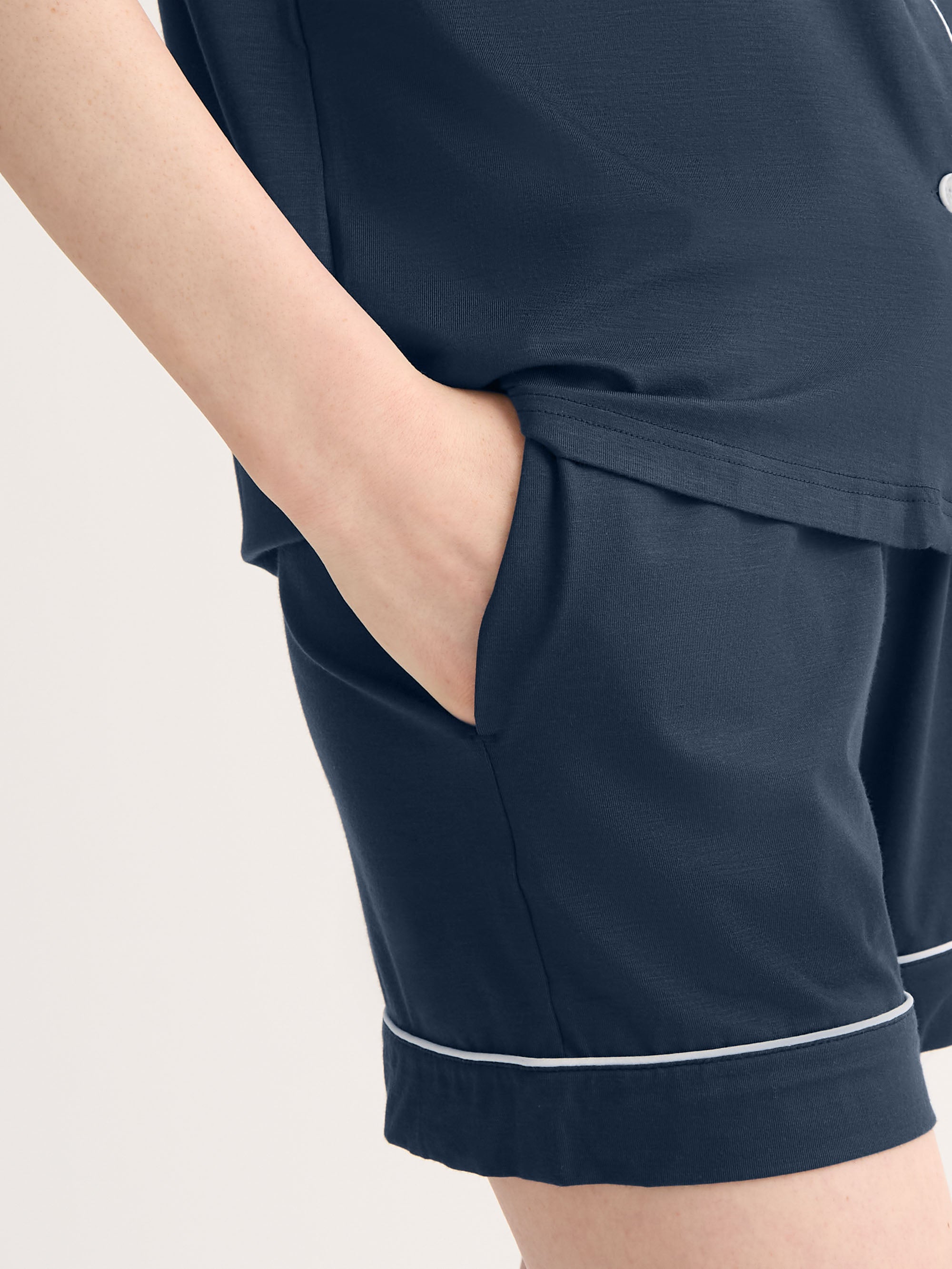 Women's Short Pajamas Lara Micro Modal Stretch Navy