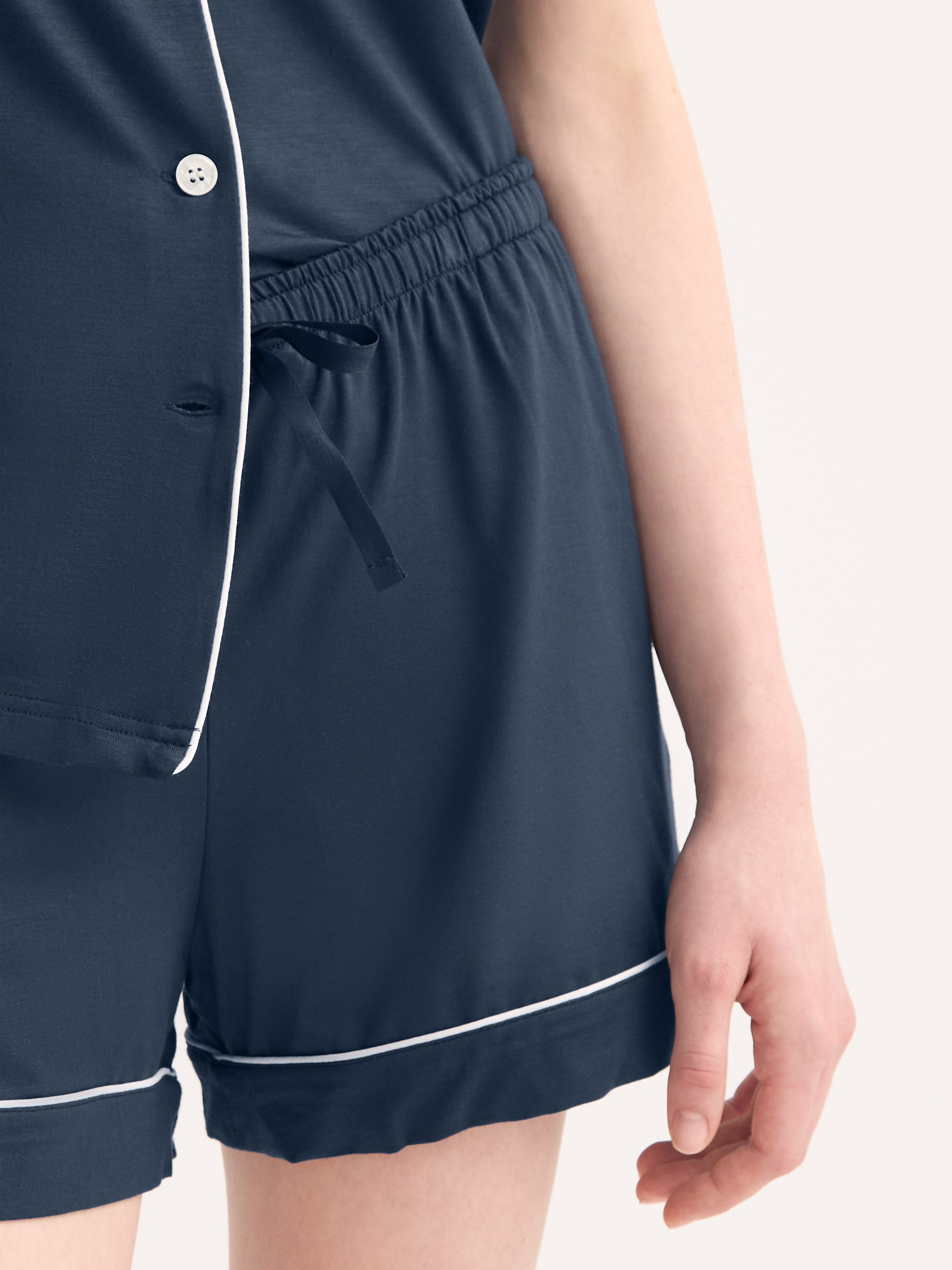 Women's Short Pajamas Lara Micro Modal Stretch Navy
