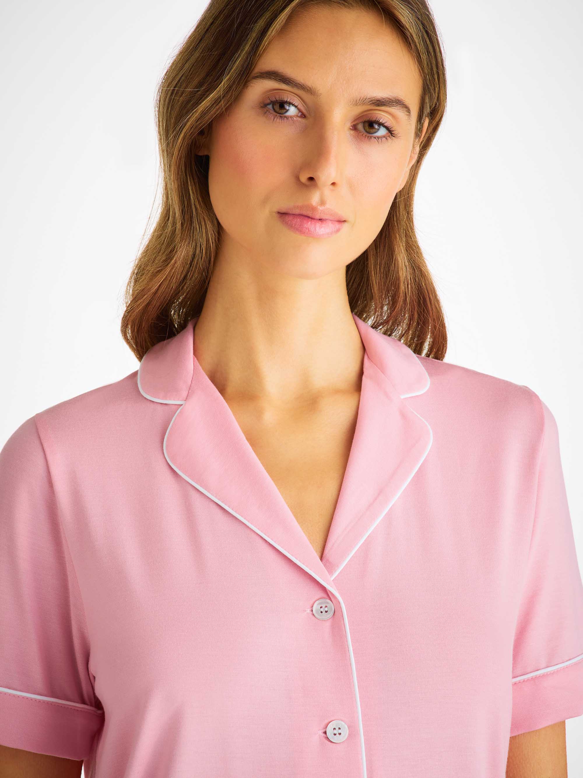 Women's Short Pyjamas Lara Micro Modal Stretch Ballet Pink