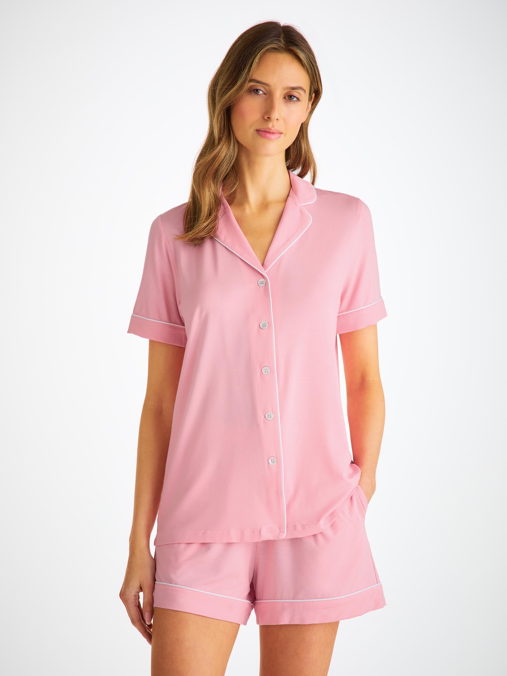 Women's Short Pyjamas Lara Micro Modal Stretch Ballet Pink