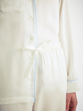 Women's Pyjamas Bailey Silk Satin Ivory