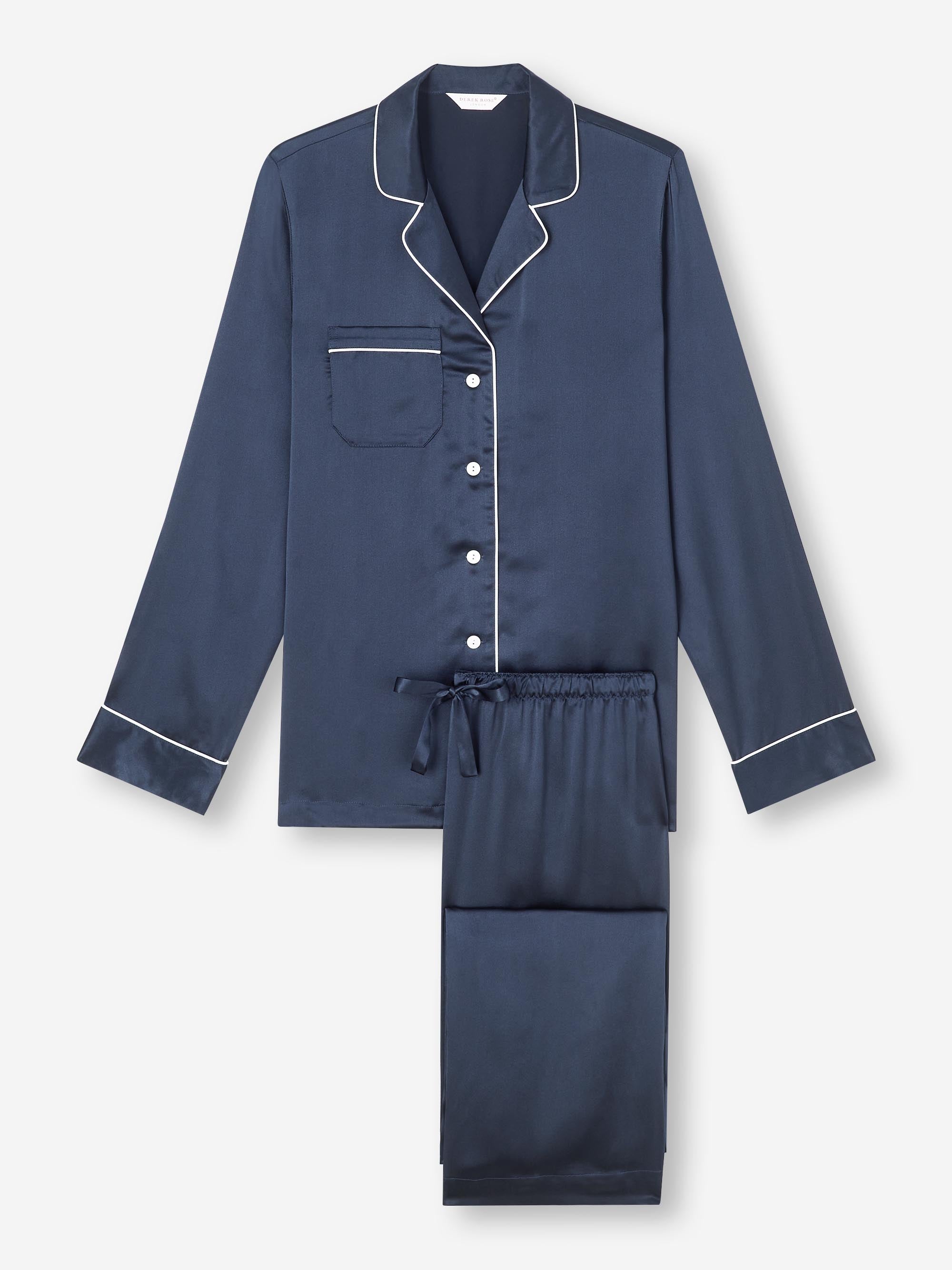 Women's Pyjamas Bailey Silk Satin Navy