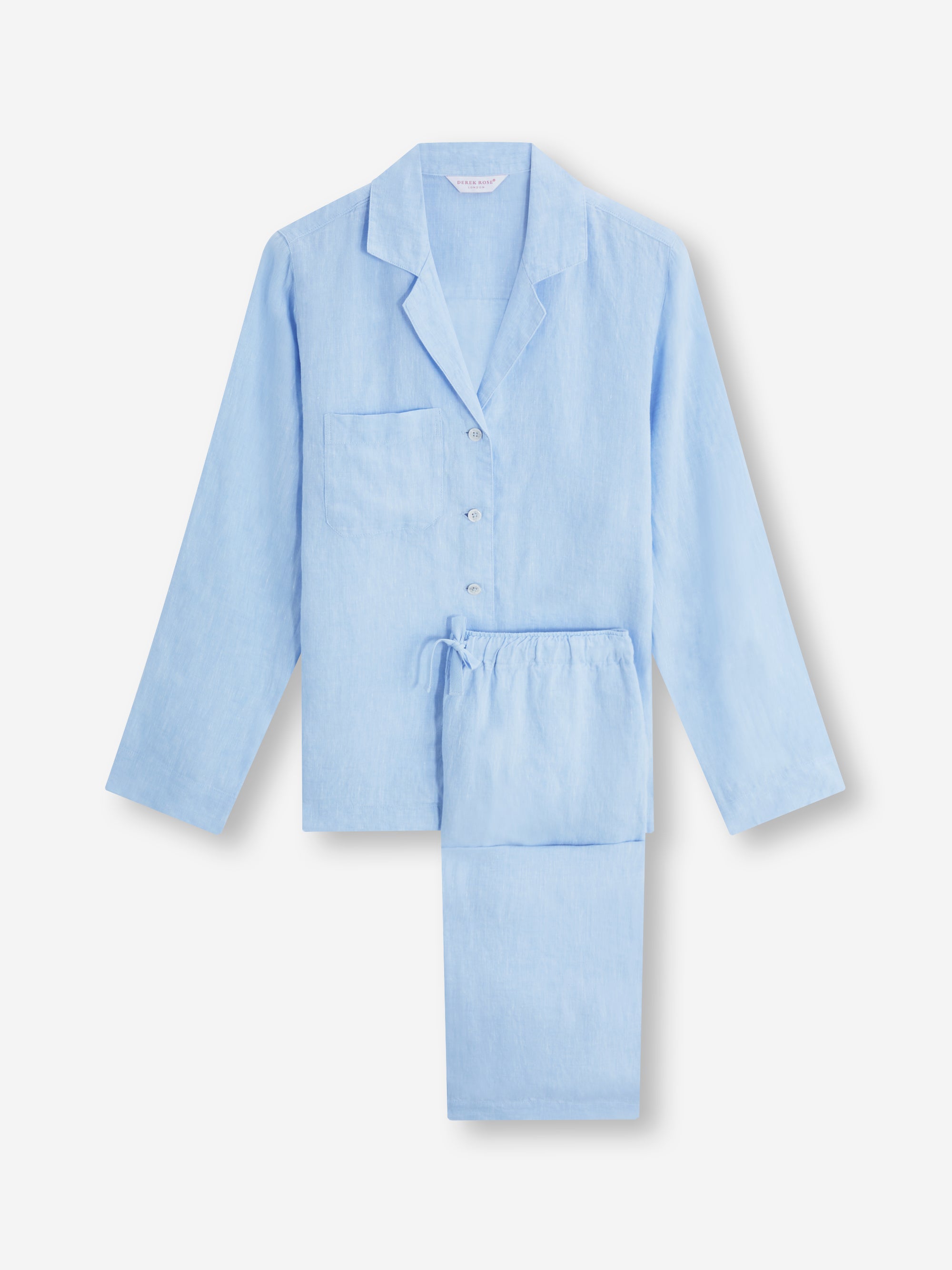 Women's Pyjamas Sicily Linen Light Blue