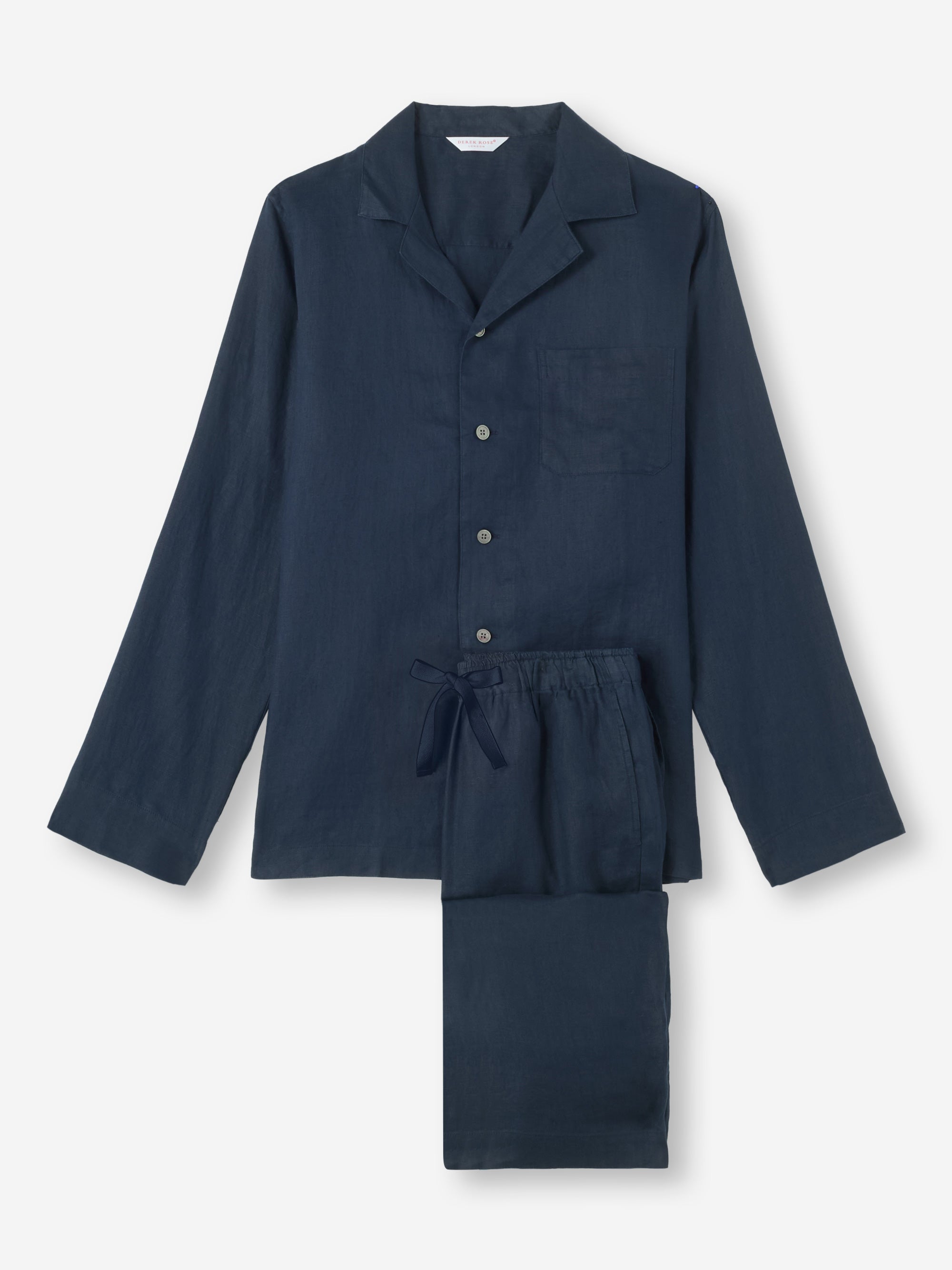 Women's Pyjamas Sicily Linen Navy