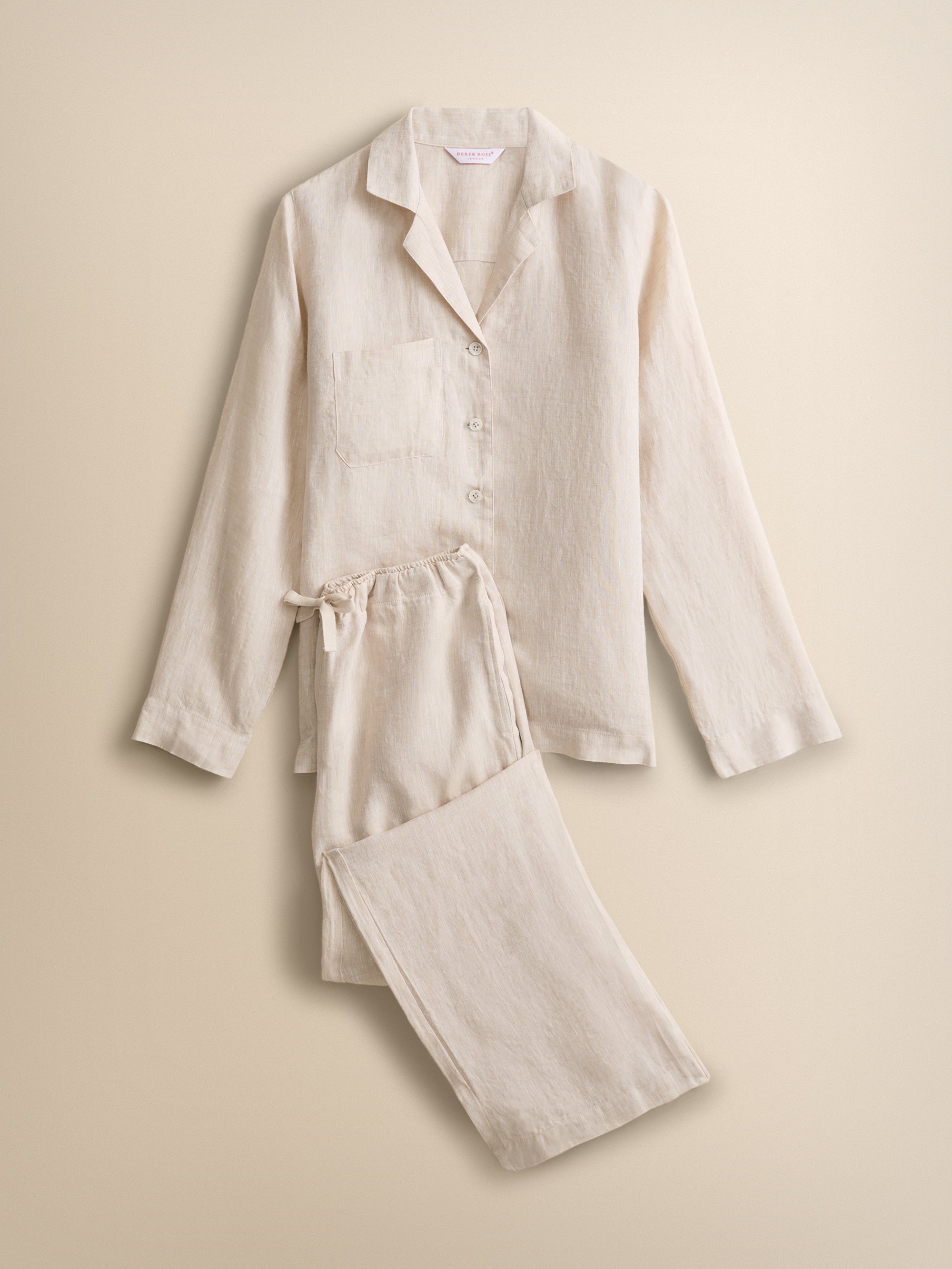Sicily Linen Pyjamas Sand