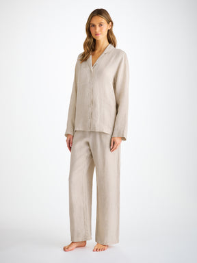 Women's Pyjamas Sicily Linen Sand