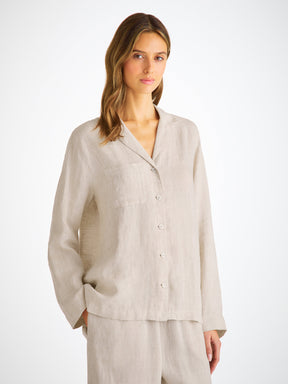 Women's Pyjamas Sicily Linen Sand
