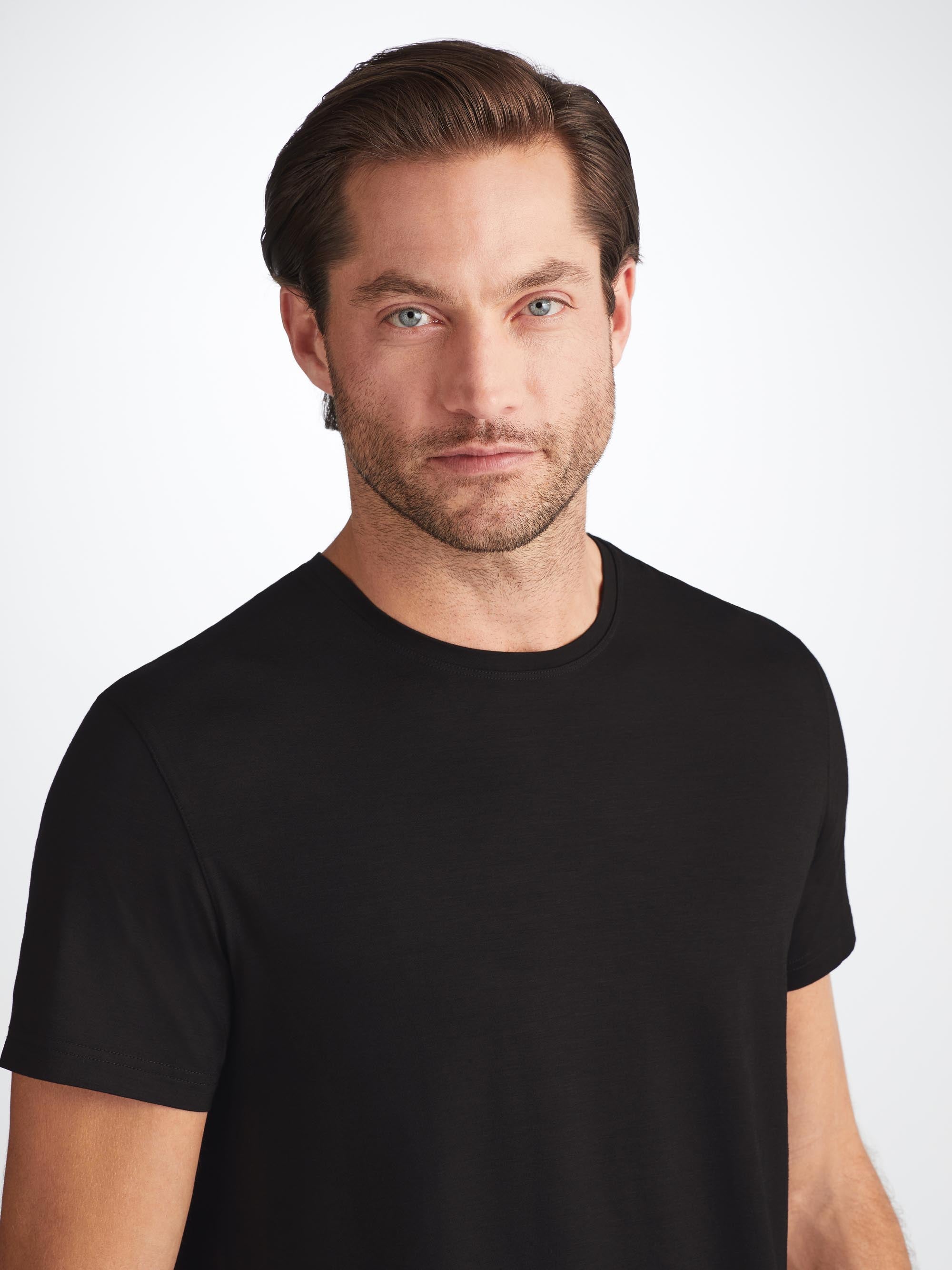 Men's T-Shirt Basel Micro Modal Stretch Black