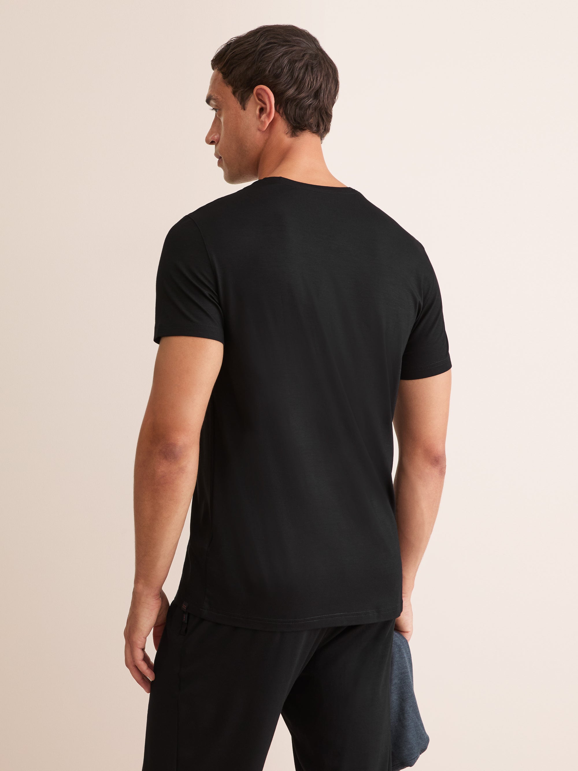 Men's T-Shirt Basel Micro Modal Stretch Black