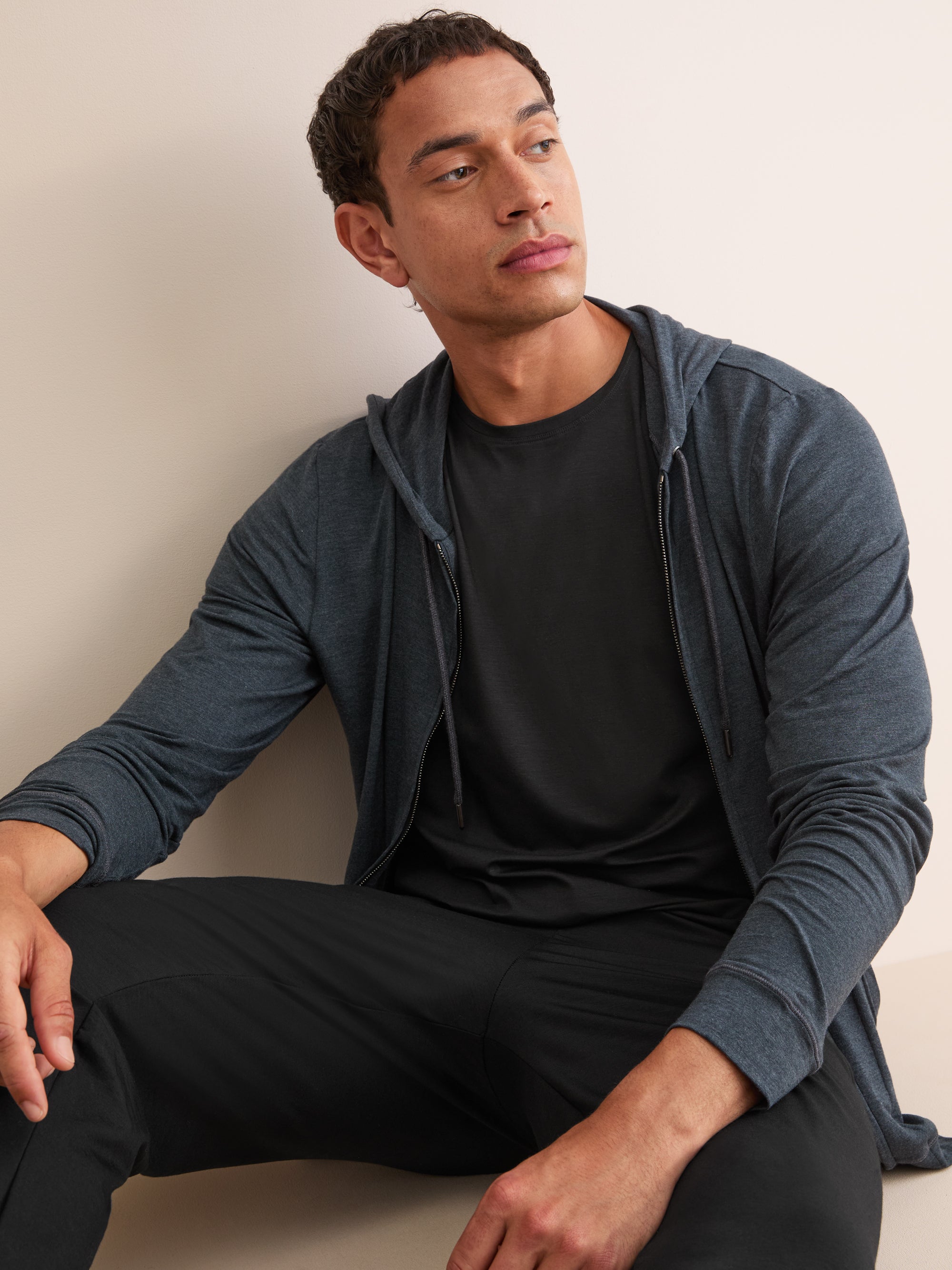 Men's T-Shirt Basel Micro Modal Stretch Black
