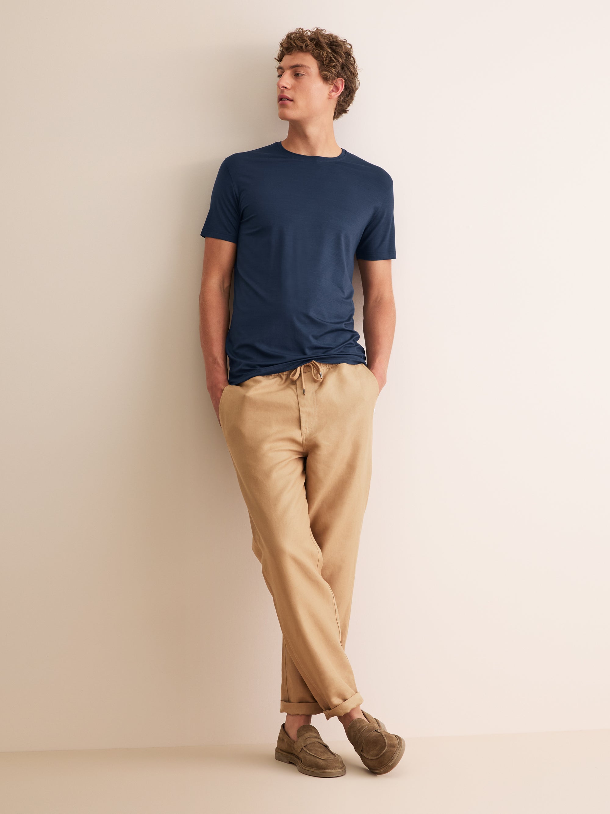 Men's T-Shirt Basel Micro Modal Stretch Navy