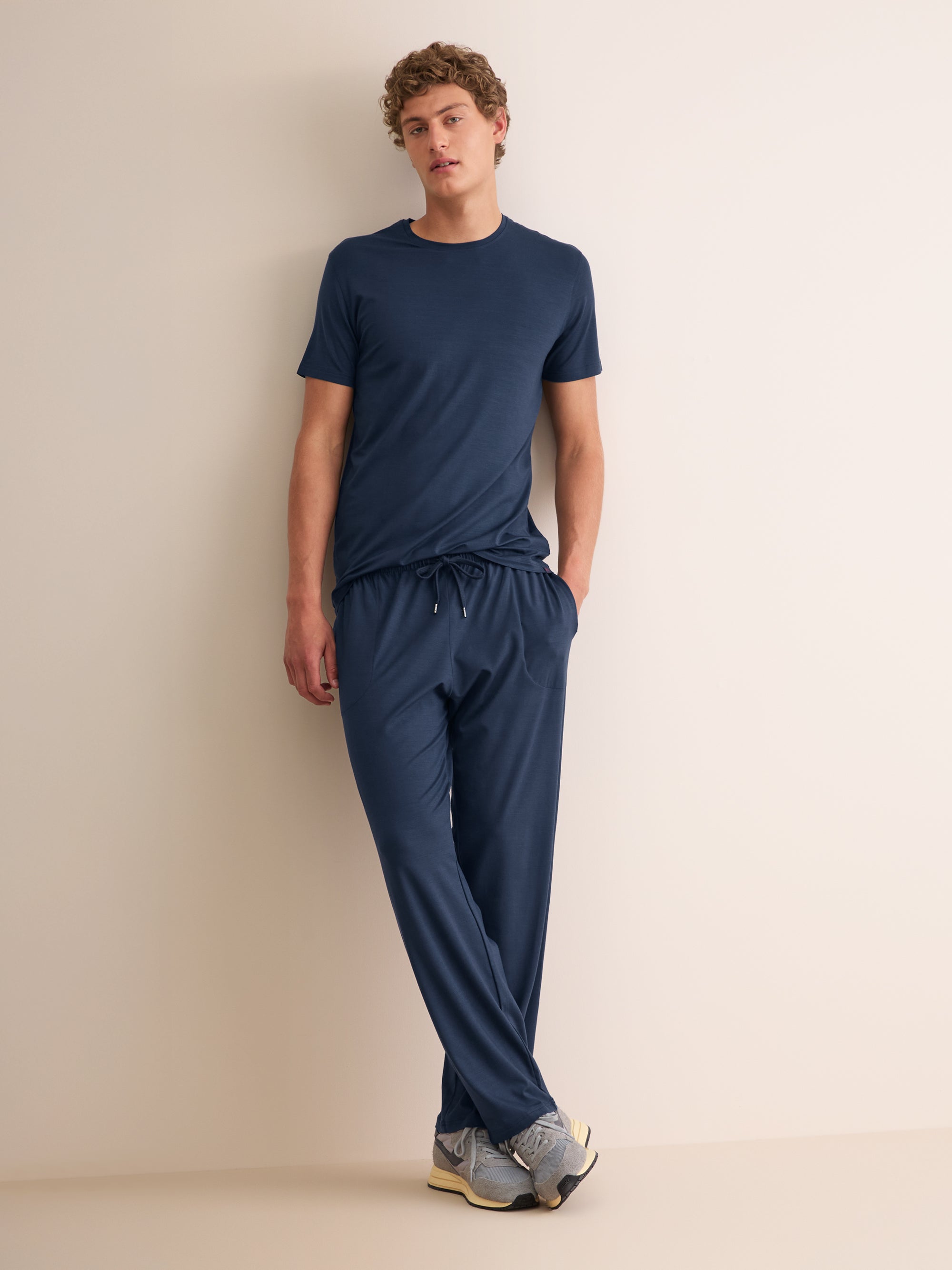 Men's T-Shirt Basel Micro Modal Stretch Navy