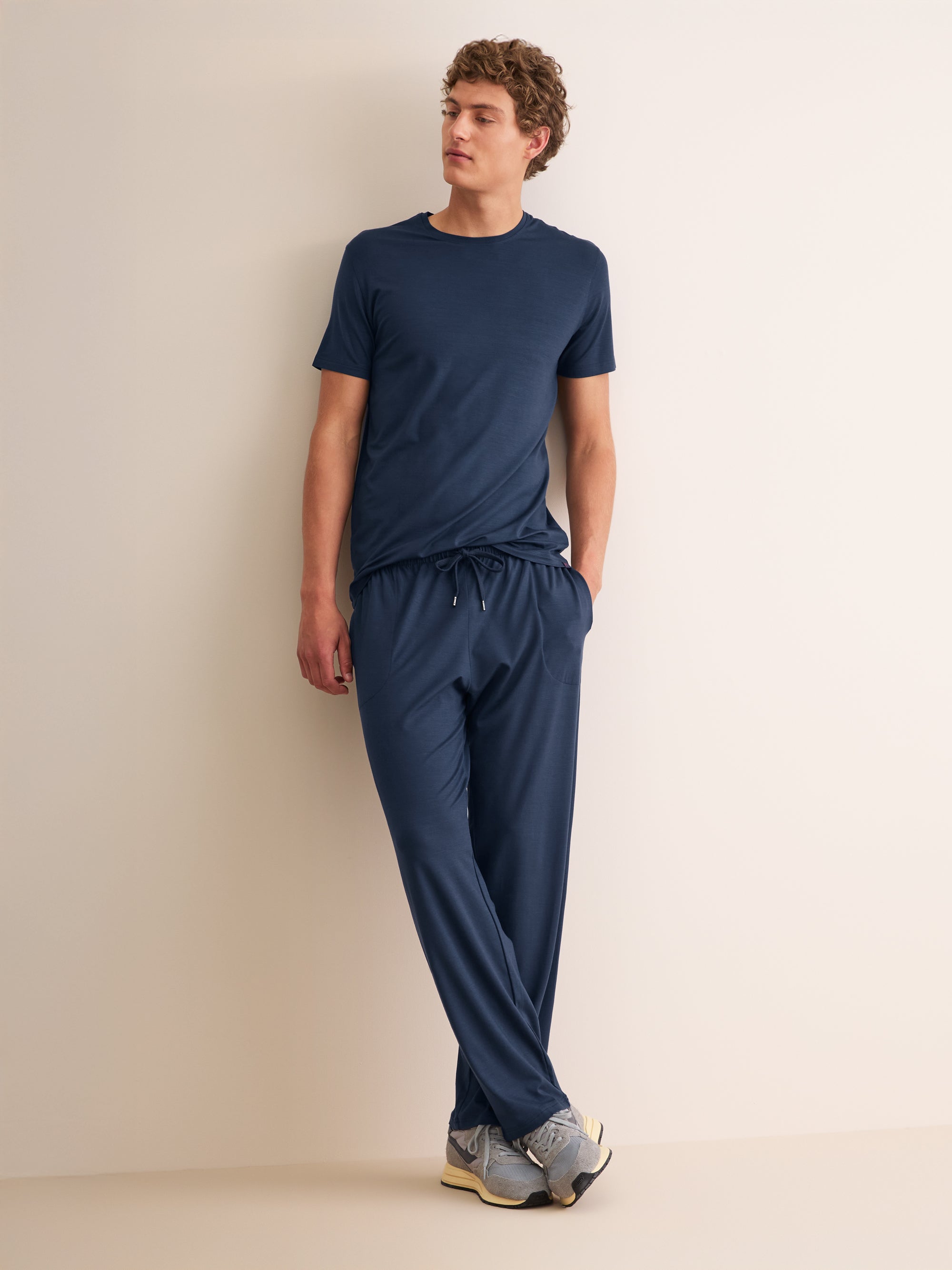 Men's T-Shirt Basel Micro Modal Stretch Navy