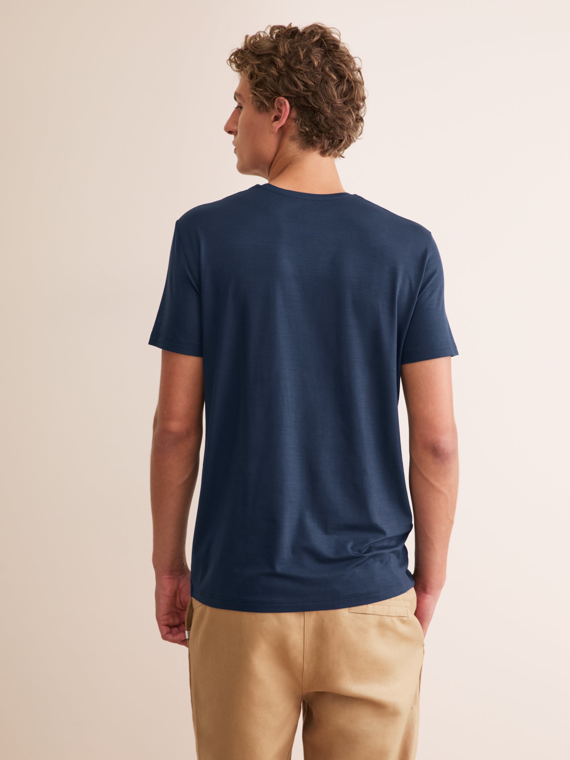 Men's T-Shirt Basel Micro Modal Stretch Navy