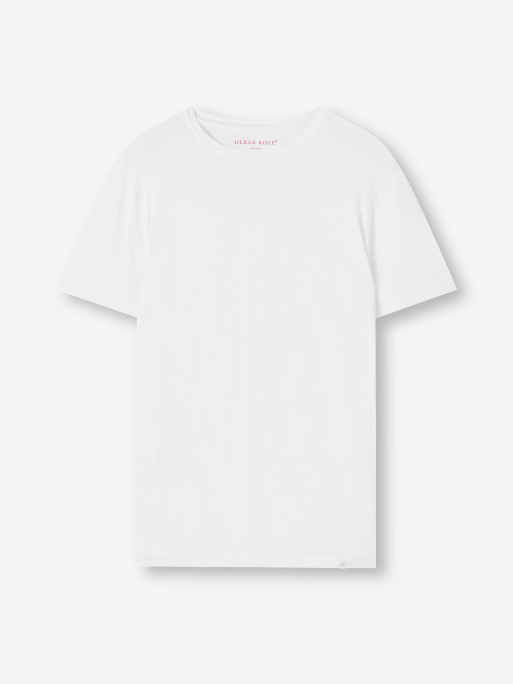 Mens T-Shirt Basel Micro Modal White | Derek Rose