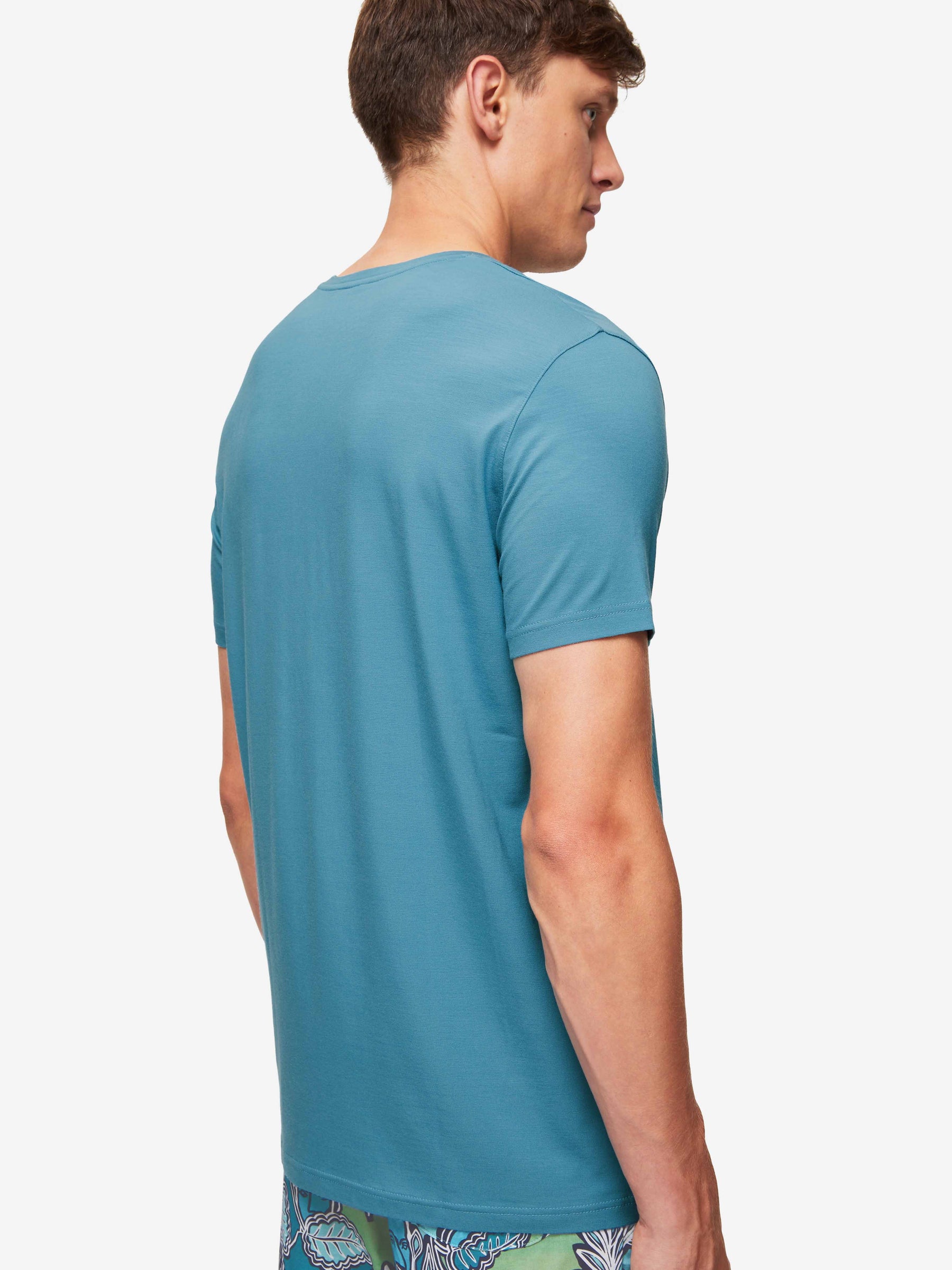 Men's T-Shirt Basel Micro Modal Stretch Harbour Blue