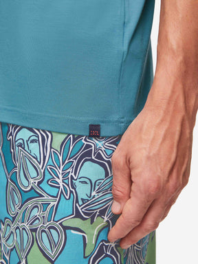 Men's T-Shirt Basel Micro Modal Stretch Harbour Blue
